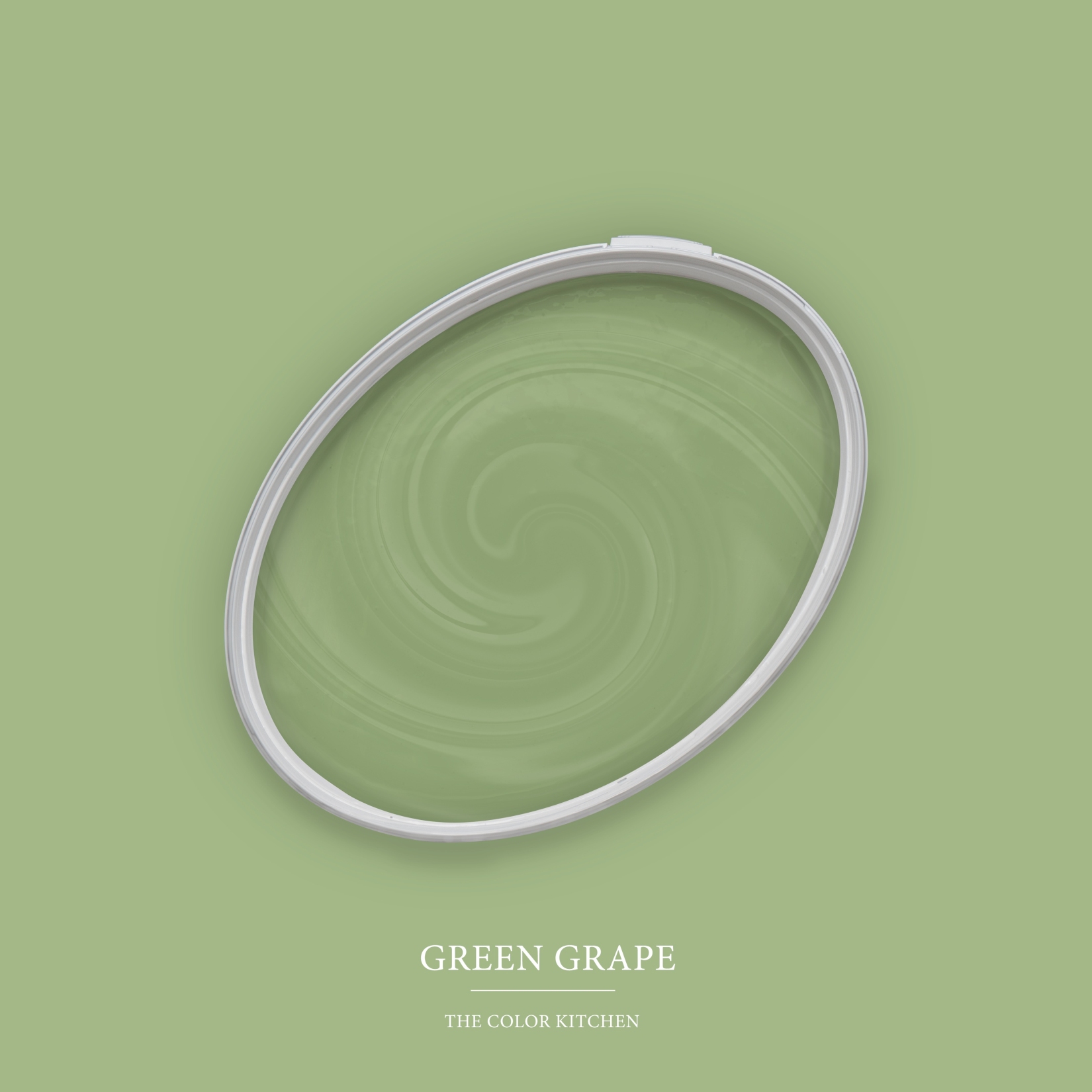 Pintura mural verde mate The Color Kitchen Green Grape Pintura de emulsión interior exclusiva, alta intensidad de color