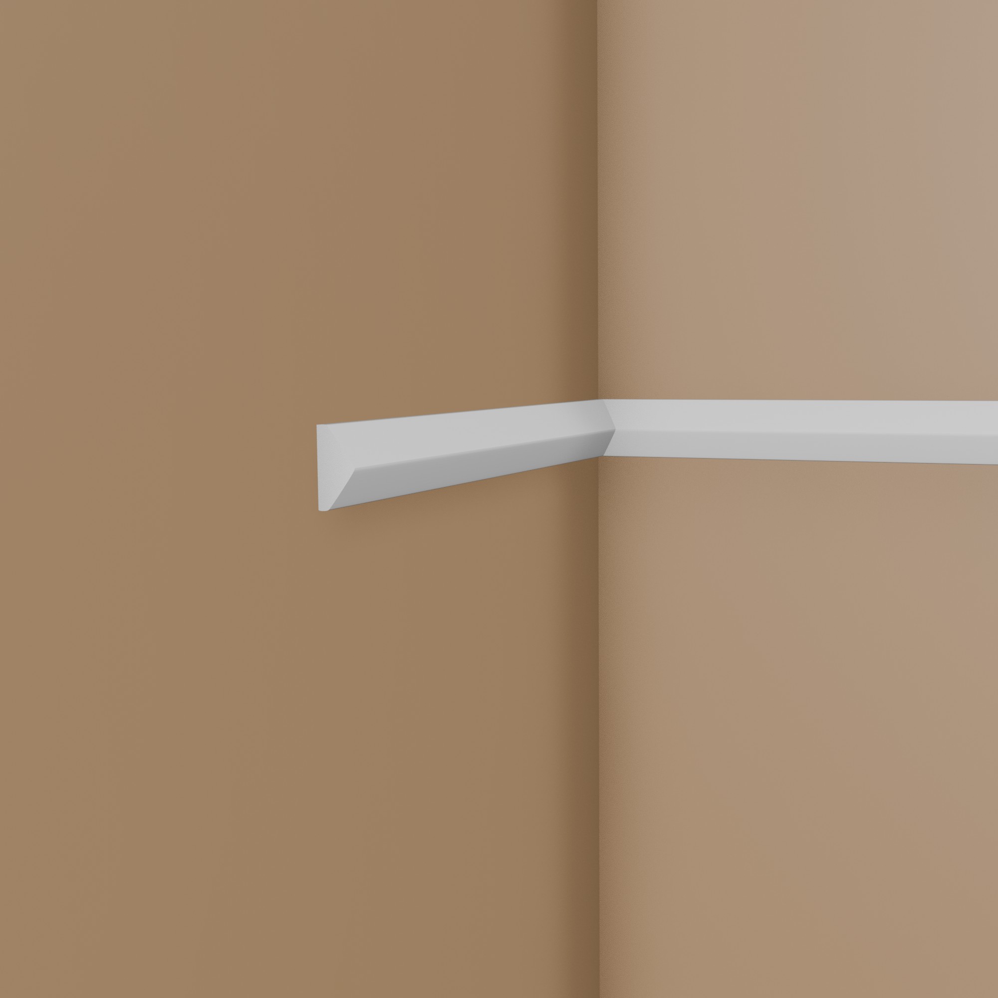 PROVISTON Moldura decorativa "RM023" 19 x 40 x 2000 mm Blanco Moldura de pared Decoración de pared Alta calidad