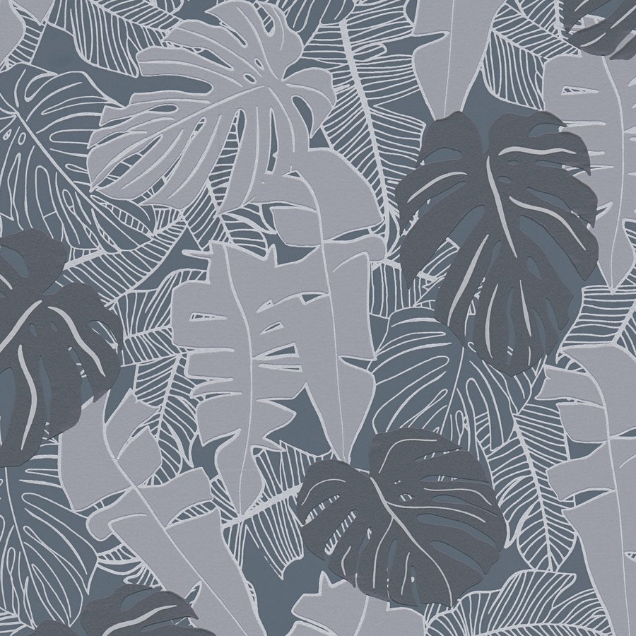 A.S. Creation House of Turnowsky 389052 Papel pintado no tejido Botánico 10,05 x 0,53 m Gris