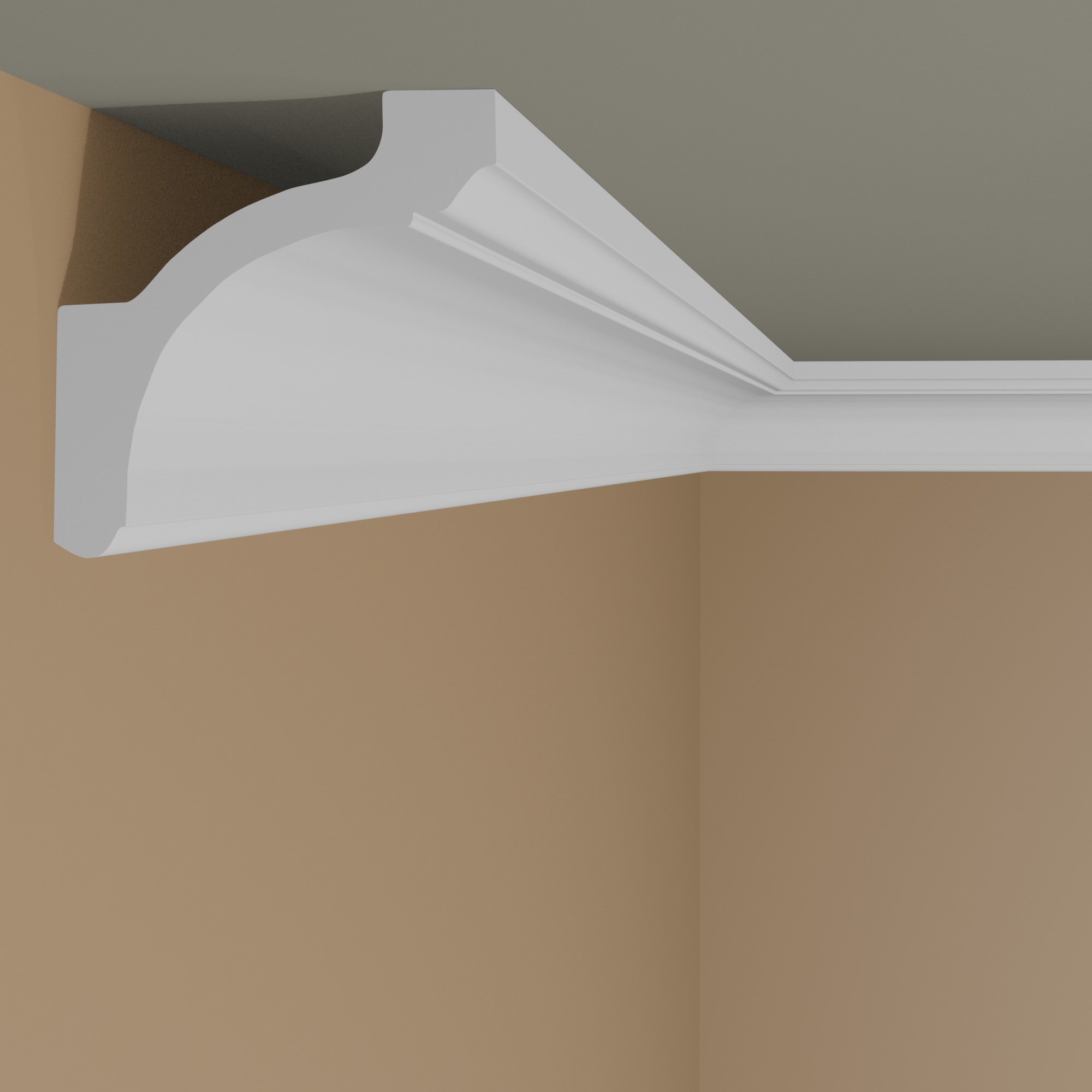 Tira de luz NMC Z20 ARSTYL de poliuretano, 87 x 87 x 2000 mm, blanca, para techo.
