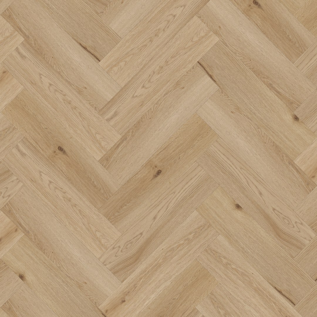 Suelo vinílico LEGNAR Herringbone Roble Arvada 592 x 148 x 4,5 mm Vinilo clic Marrón NKL33