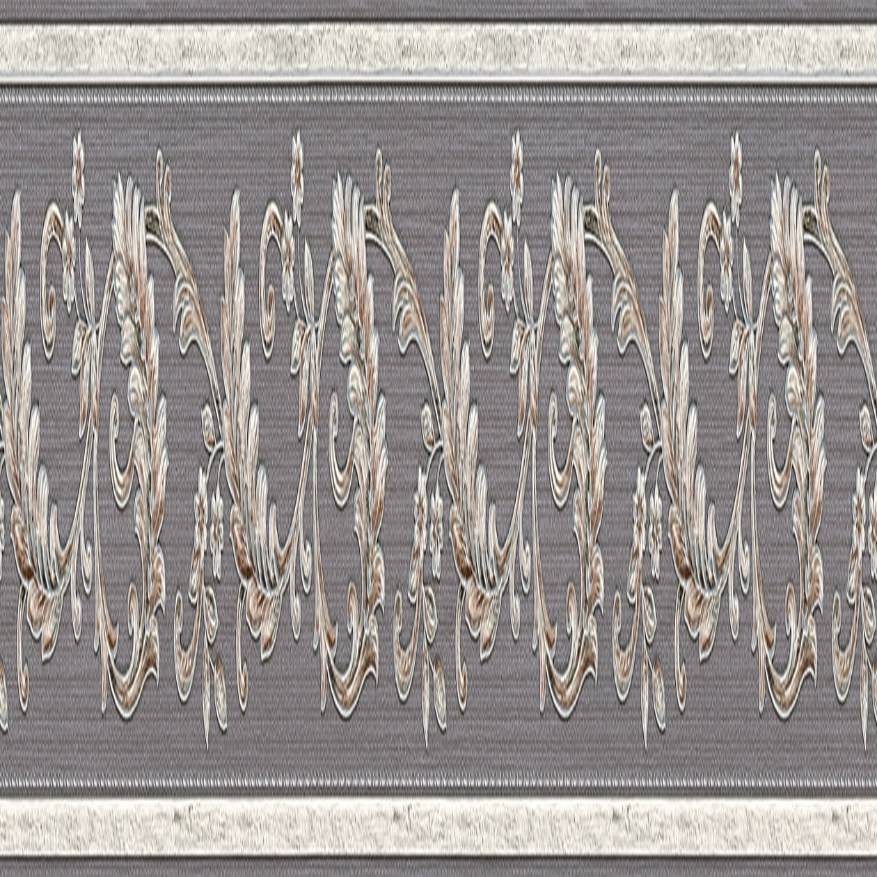 A.S. Creation Only Borders 10 369144 Papel pintado no tejido Barroco 0,08 x 5 m Gris