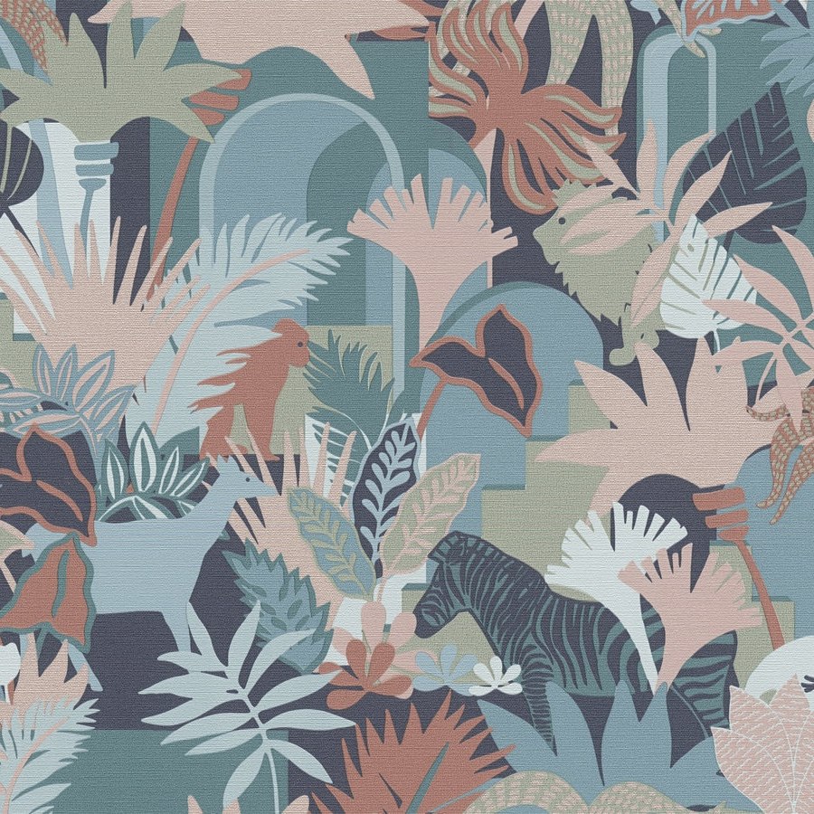 A.S. Creation Antigua 390963 Papel pintado no tejido Botánico 10,05 x 0,53 m Colorido