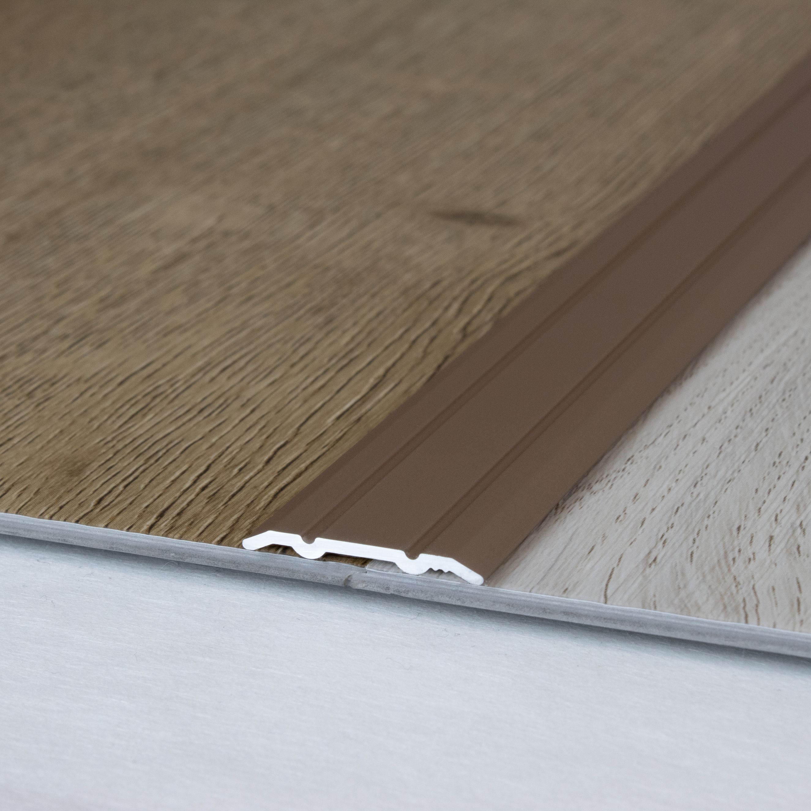 Perfil de transición Auer Alkmaar H 2,3 mm W 24,5 mm Riel de transición de aluminio anodizado