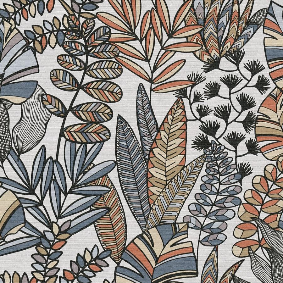 A.S. Creation Antigua 390952 Papel pintado no tejido Diseño floral 10,05 x 0,53 m Blanco