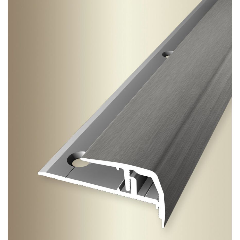 Perfiles de canto y ángulo para escaleras Küberit 510 Step-Clip Champion 25 x 53 mm, altura de canto 7 - 14 mm