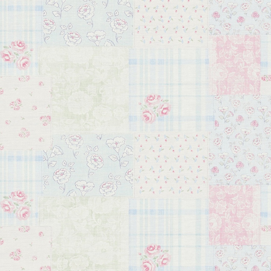 A.S. Creation Maison Charme 390661 Papel pintado no tejido Diseño floral 10,05 x 0,53 m Azul