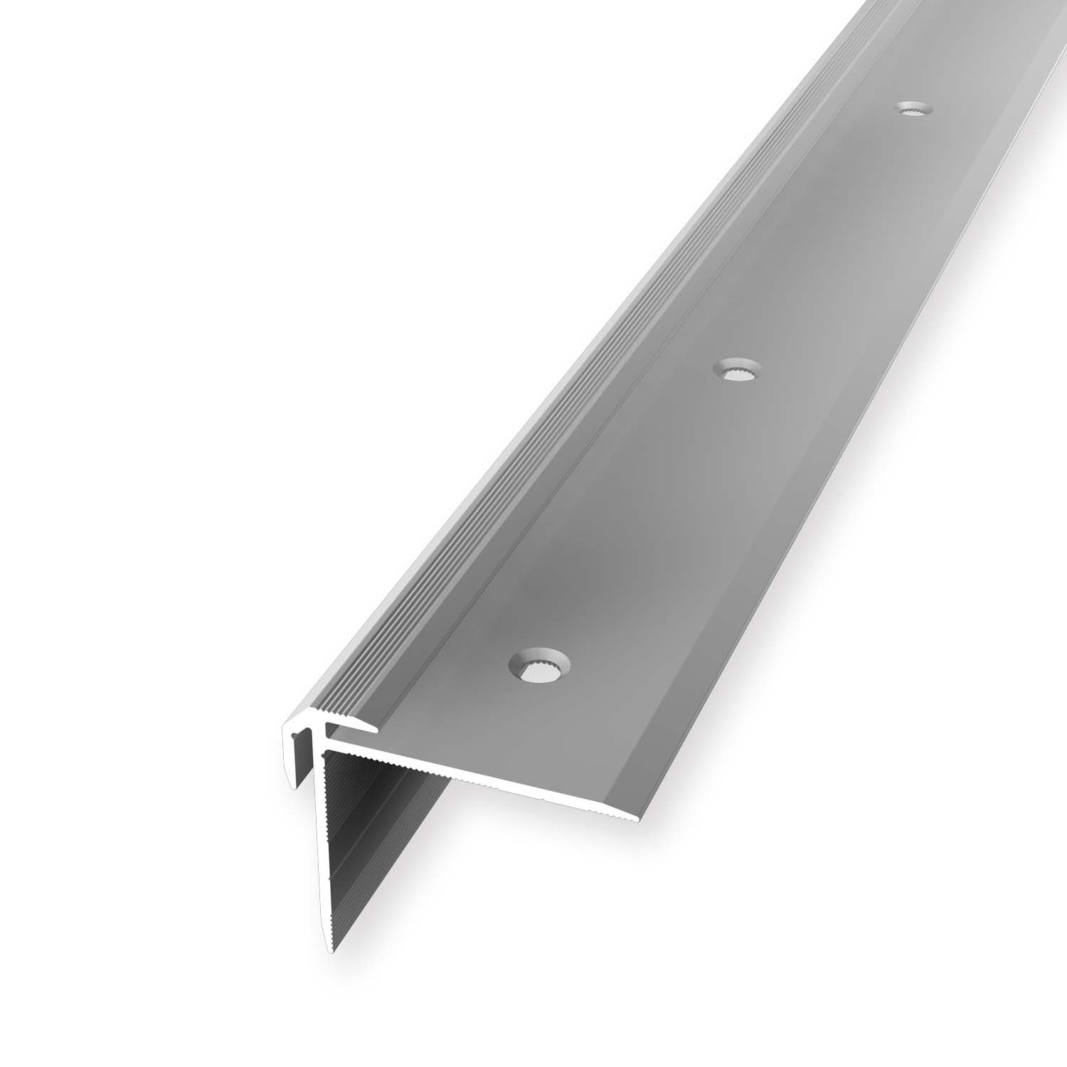 Perfil de escalera 30 x 38 x 2500 mm Perfil de borde de escalera de aluminio Perfil angular ranurado Küberit