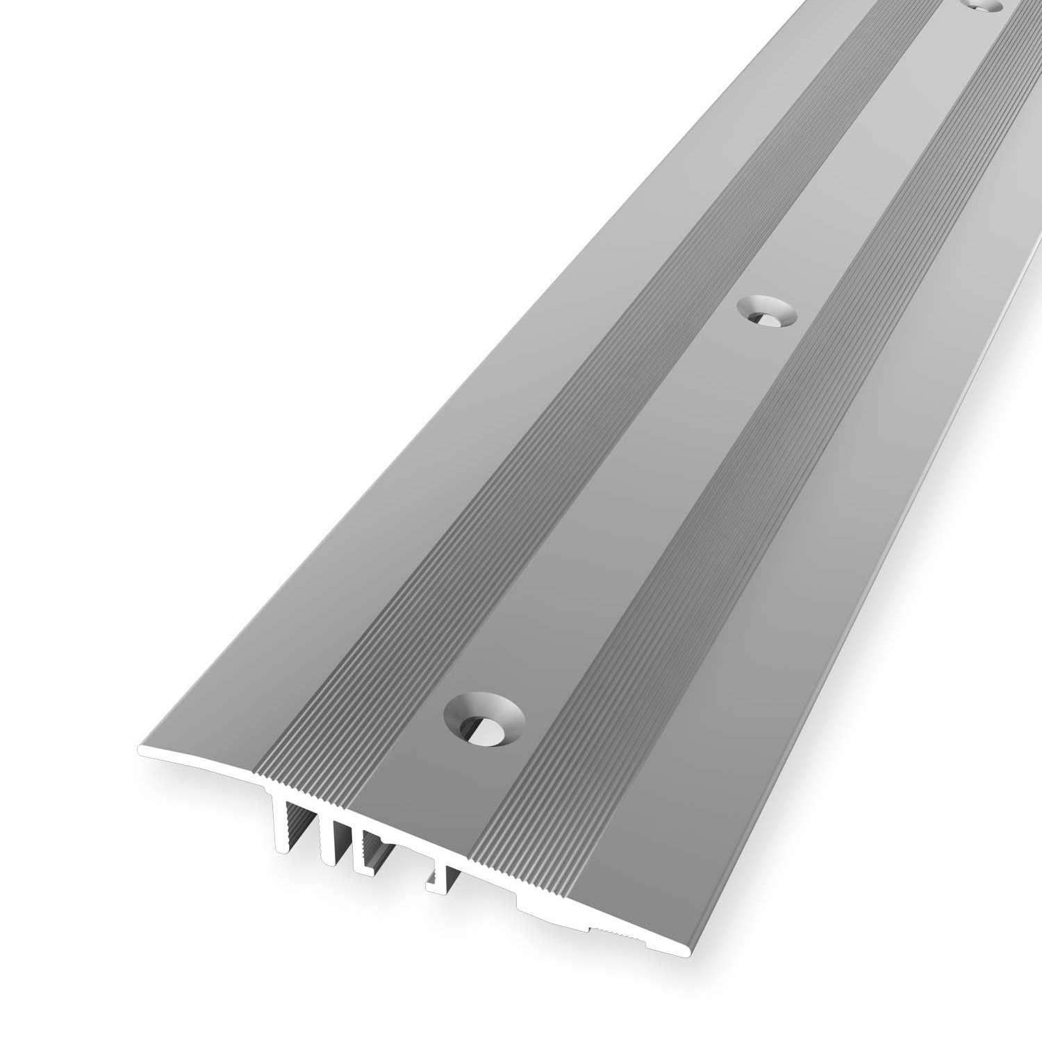 Perfil de compensación 12 x 80 x 2700 mm, aluminio, ajuste de altura, compensación, plata, Küberit