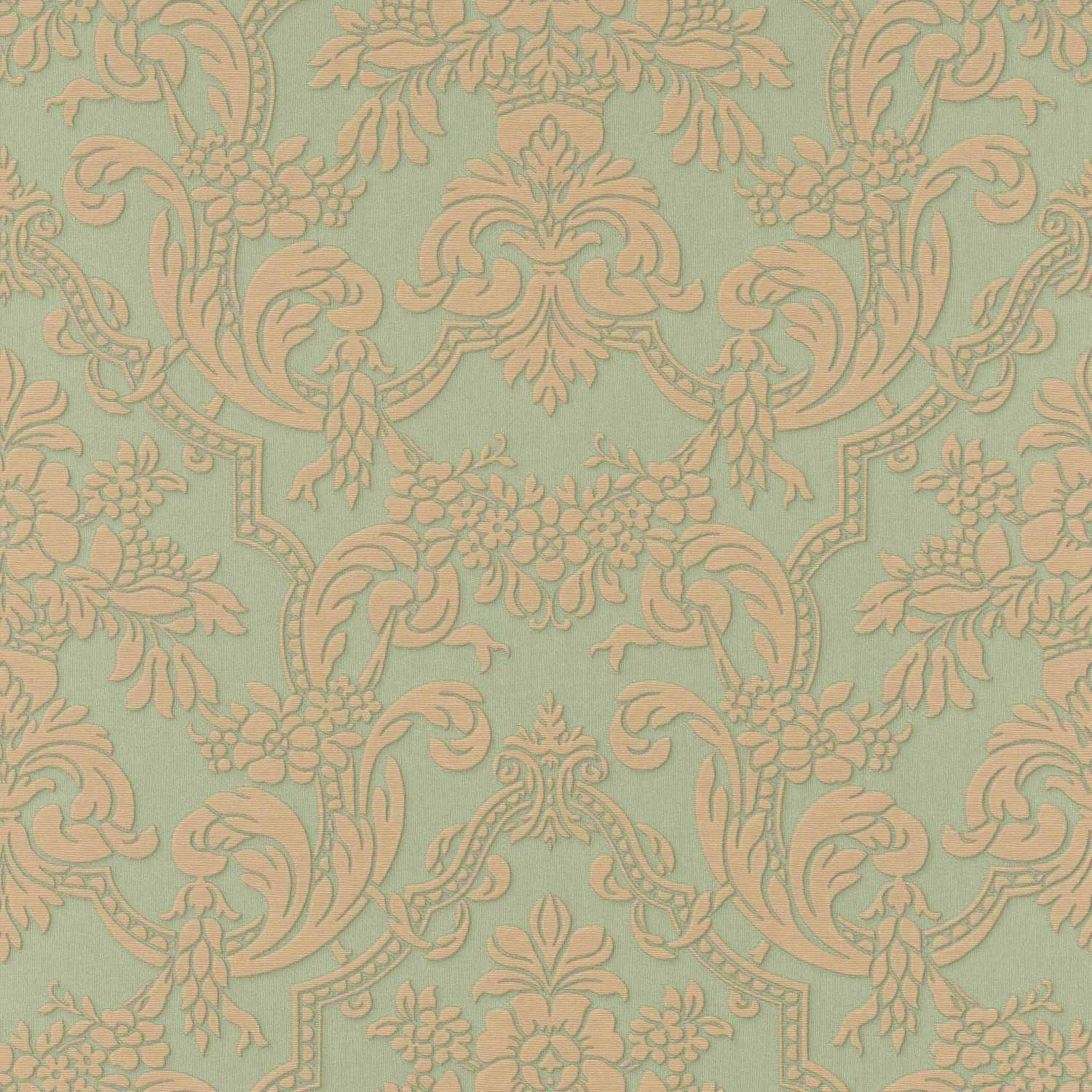 Rasch Trianon XIII 570632 Papel pintado no tejido Barroco 0,53 x 10,05 m Oro Verde