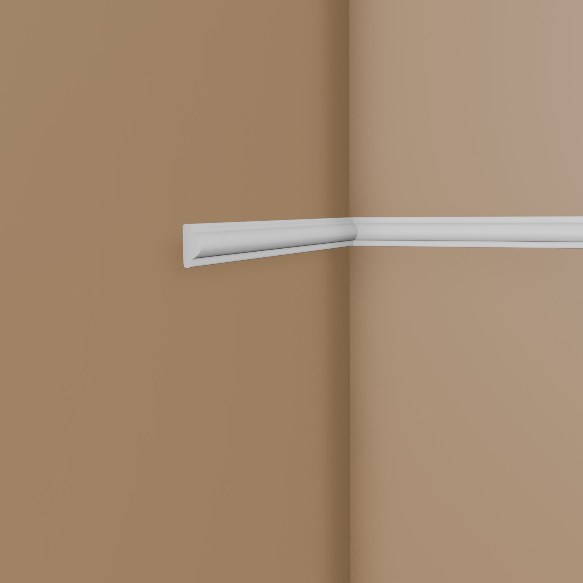 PROVISTON Moldura decorativa "NE413" 12 x 25 x 2000 mm Blanco Moldura de pared Decoración de pared Alta calidad