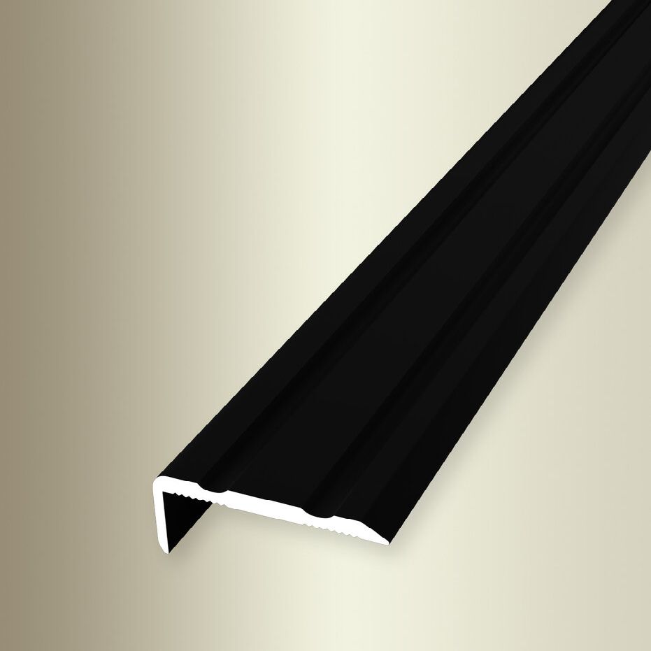 Perfiles angulares y de canto para escaleras Küberit, altura 10 mm, ancho 24,5 mm, aluminio anodizado