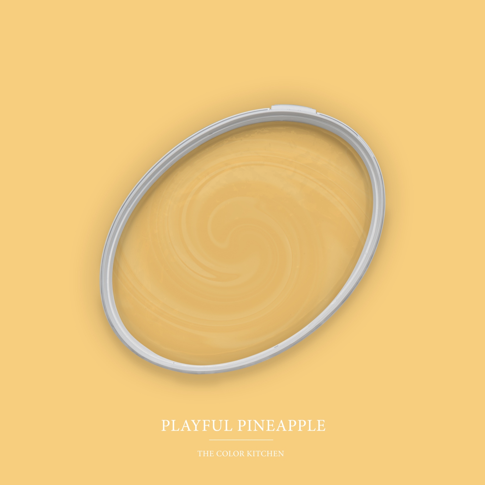 Pintura de pared amarilla mate The Color Kitchen Playful Pineapple Pintura de emulsión interior exclusiva, alta cobertura