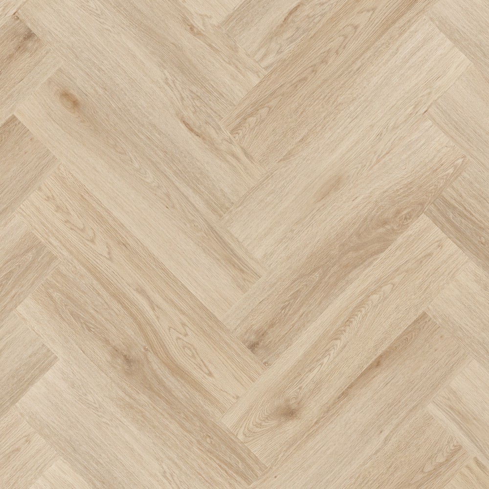 Suelo vinílico AMARON Herringbone Dryback Harlow Oak, 616 x 154 x 2,5 mm, autoadhesivo, beige, NKL42