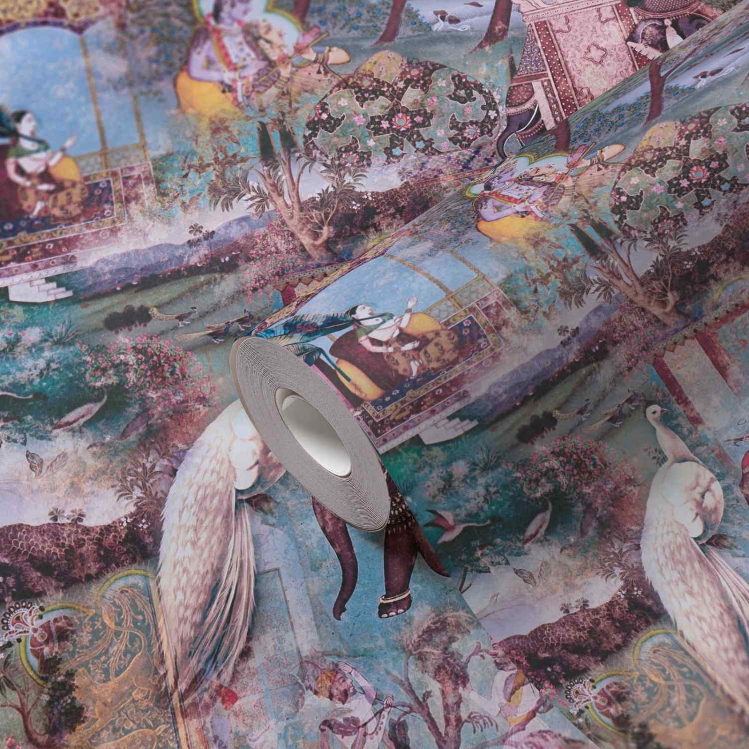 A.S. Creation Dream Flowery 381733 Papel pintado no tejido Vintage 0,53 x 10,05 m Marrón Azul