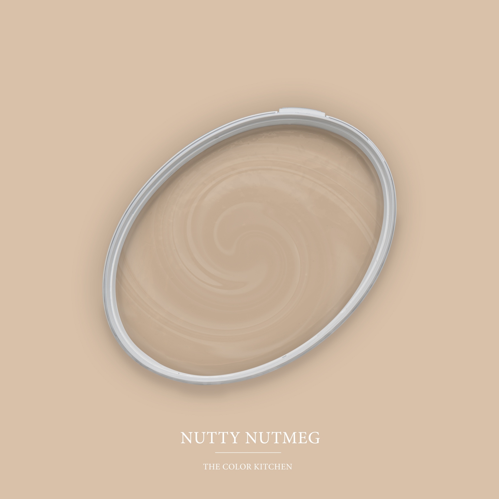 Pintura de pared beige mate The Color Kitchen Nutty Nutmeg Pintura de emulsión interior exclusiva, alta cobertura