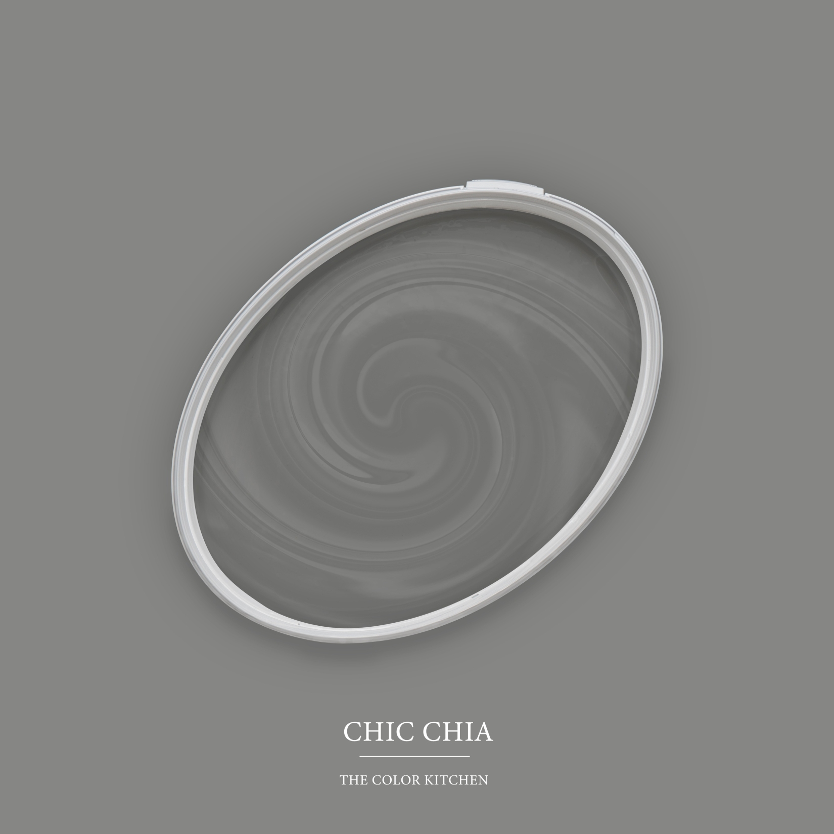 Pintura mural gris mate The Color Kitchen Chic Chia Pintura de emulsión interior exclusiva, alta intensidad de color