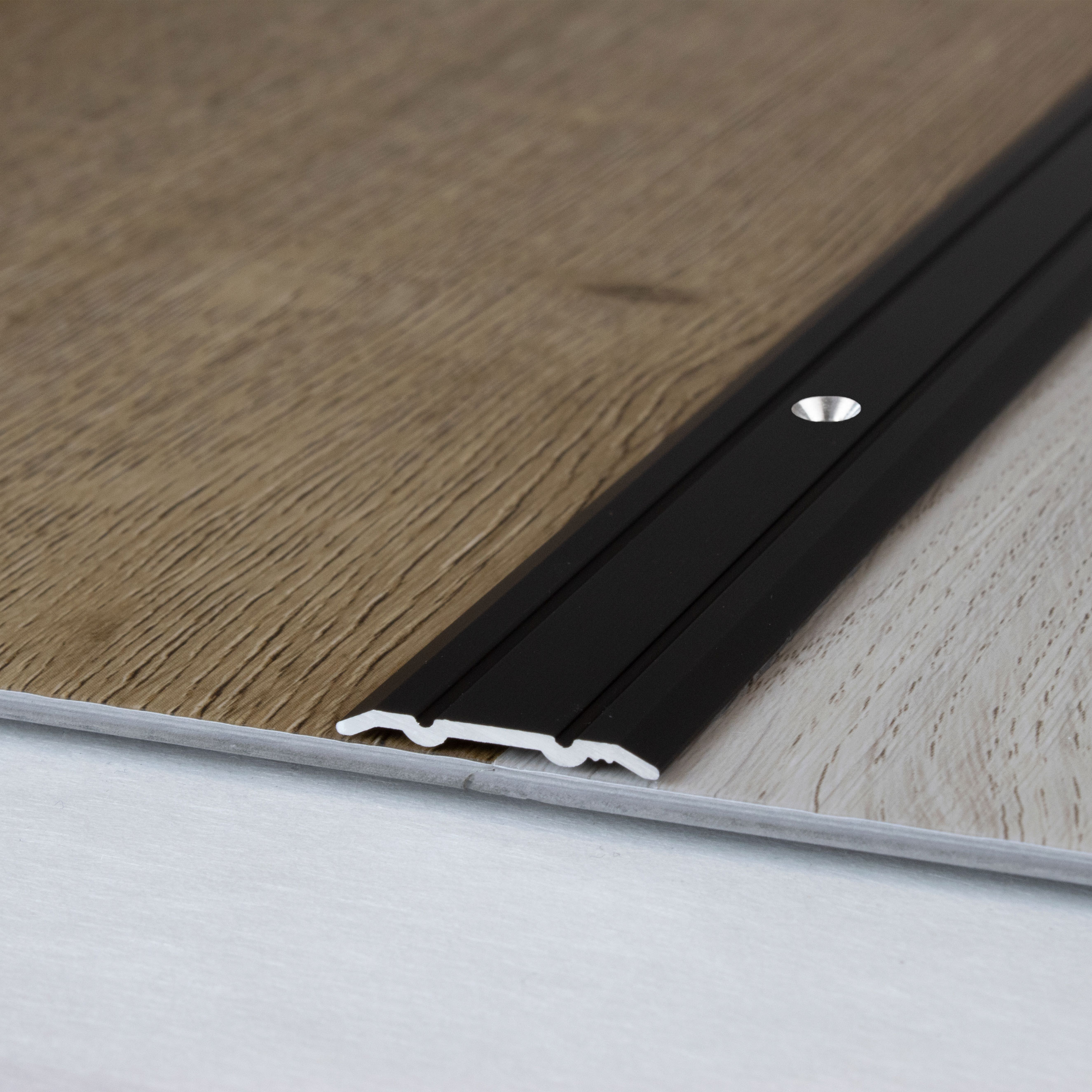 Perfil de transición Auer Alkmaar H 2,3 mm W 24,5 mm Riel de transición de aluminio anodizado