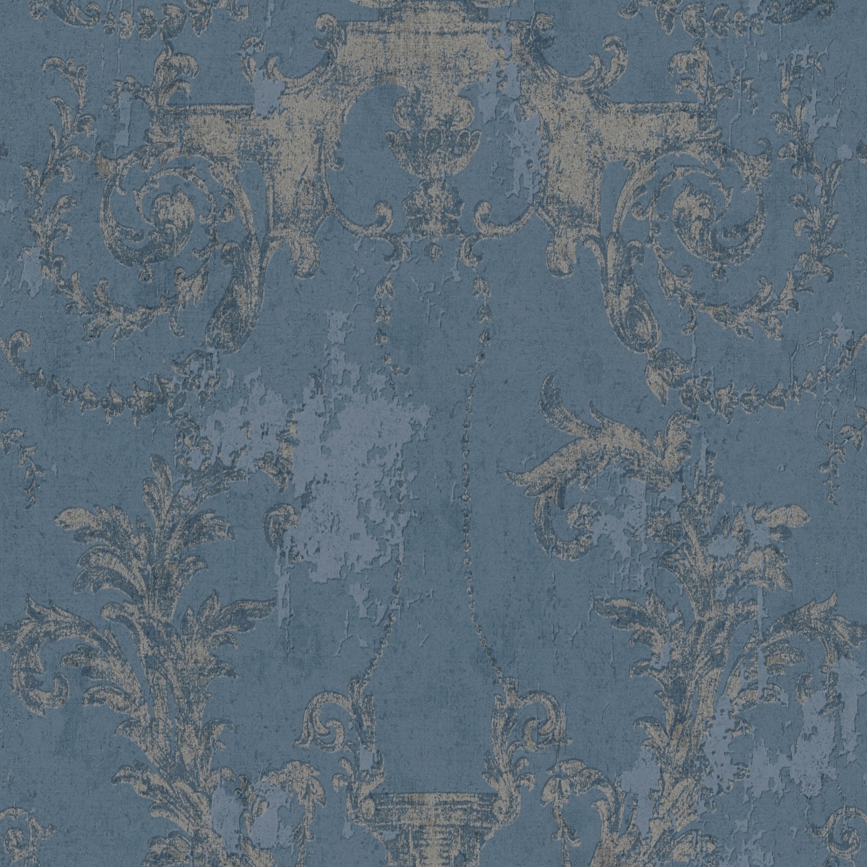A.S. Creation Historia del Arte 376485 Papel pintado no tejido Barroco 0,53 x 10,05 m Azul