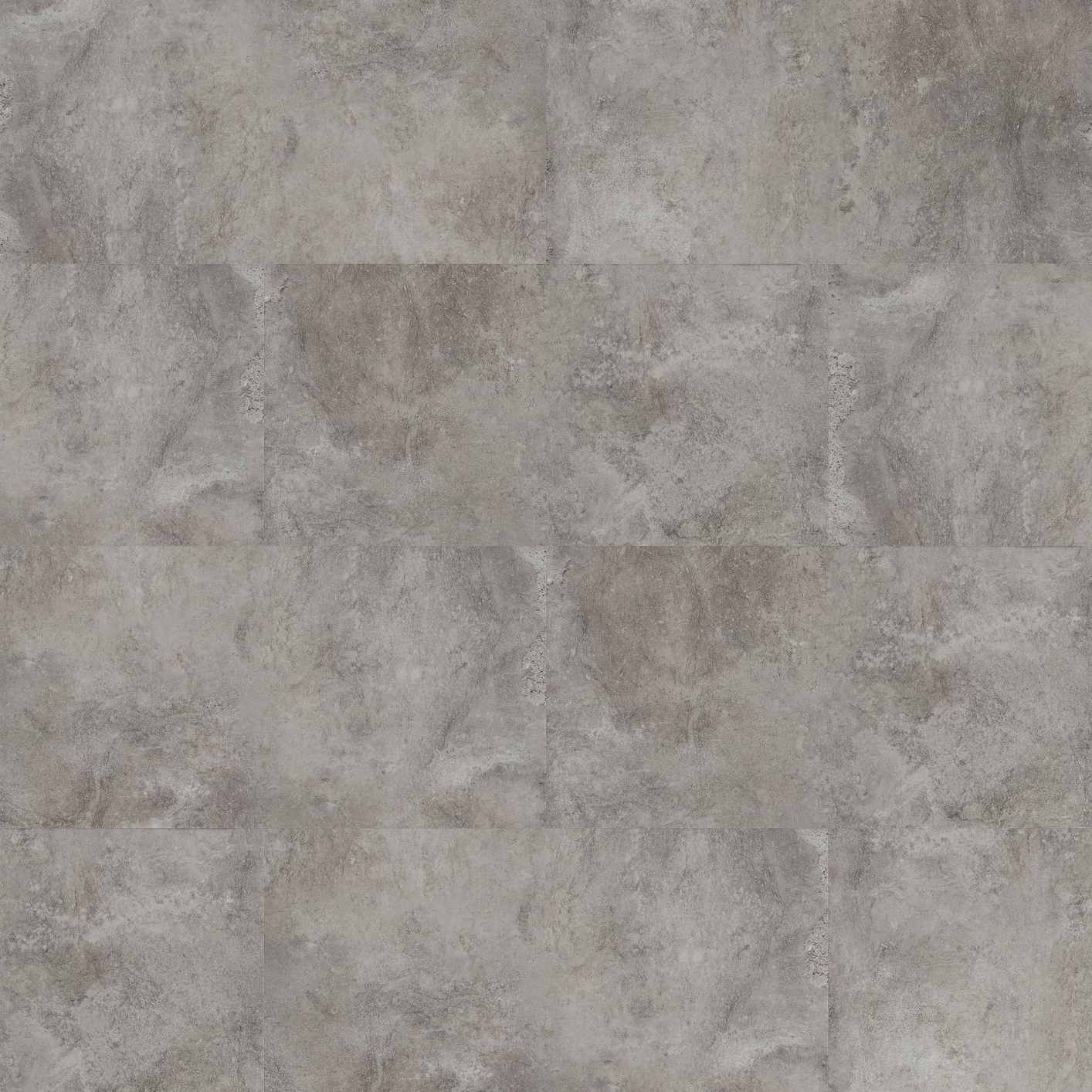 Suelo vinílico rígido, suelo de diseño, 940 x 470 x 5,5 mm, vinilo clic, aspecto piedra, gris cemento, NKL42