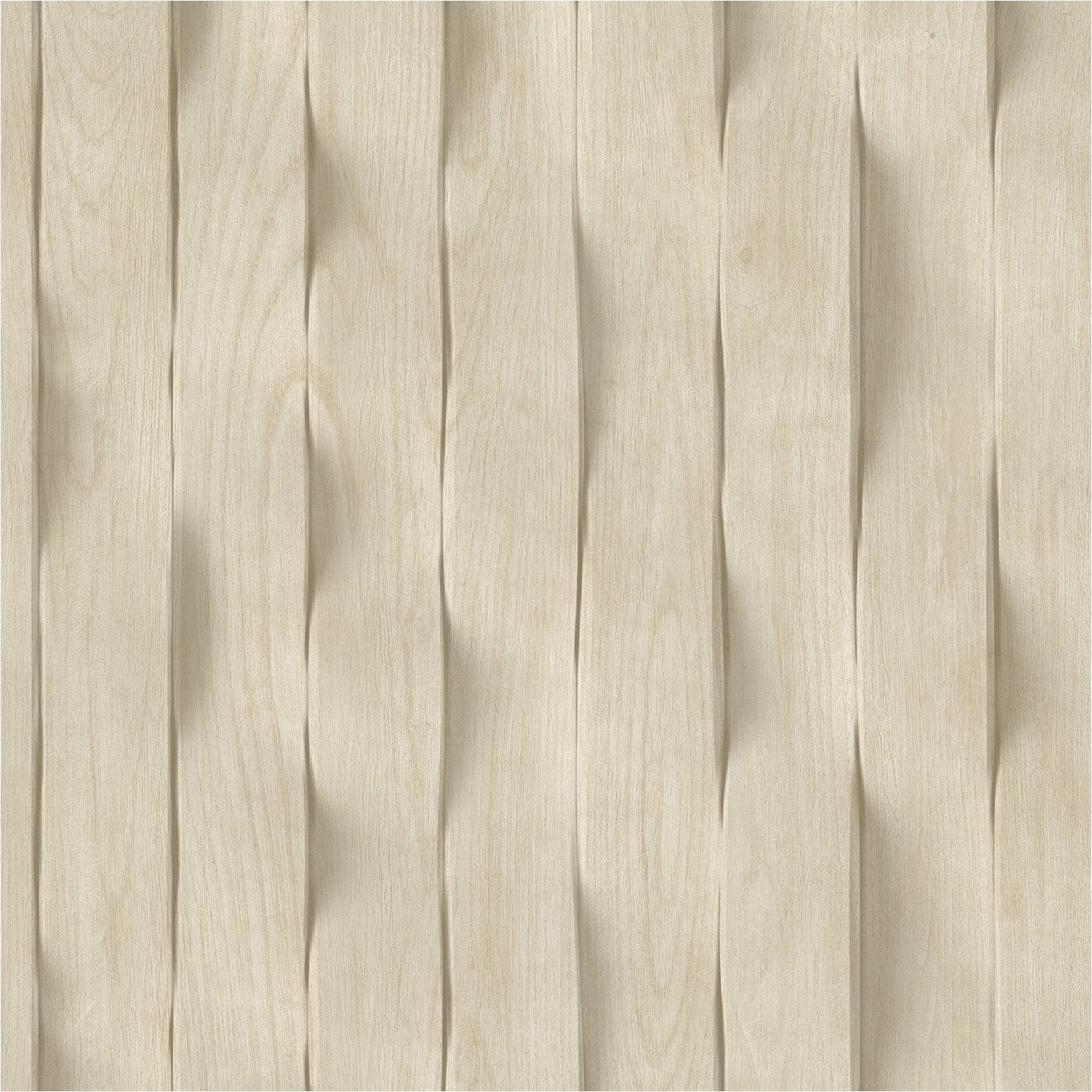 Papel pintado no tejido M75607 Brut Beige imitación madera, tablón de madera no tejido 0,53 x 10,05 m Ugépa