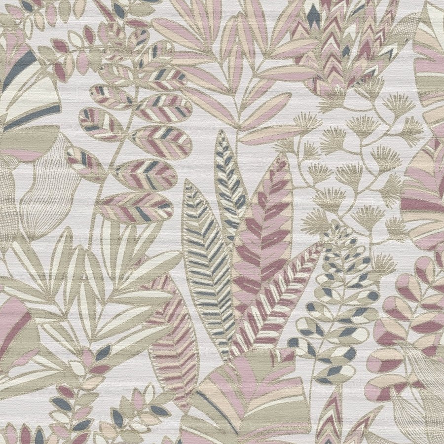 A.S. Creation Antigua 390954 Papel pintado no tejido Diseño floral 10,05 x 0,53 m Rosa