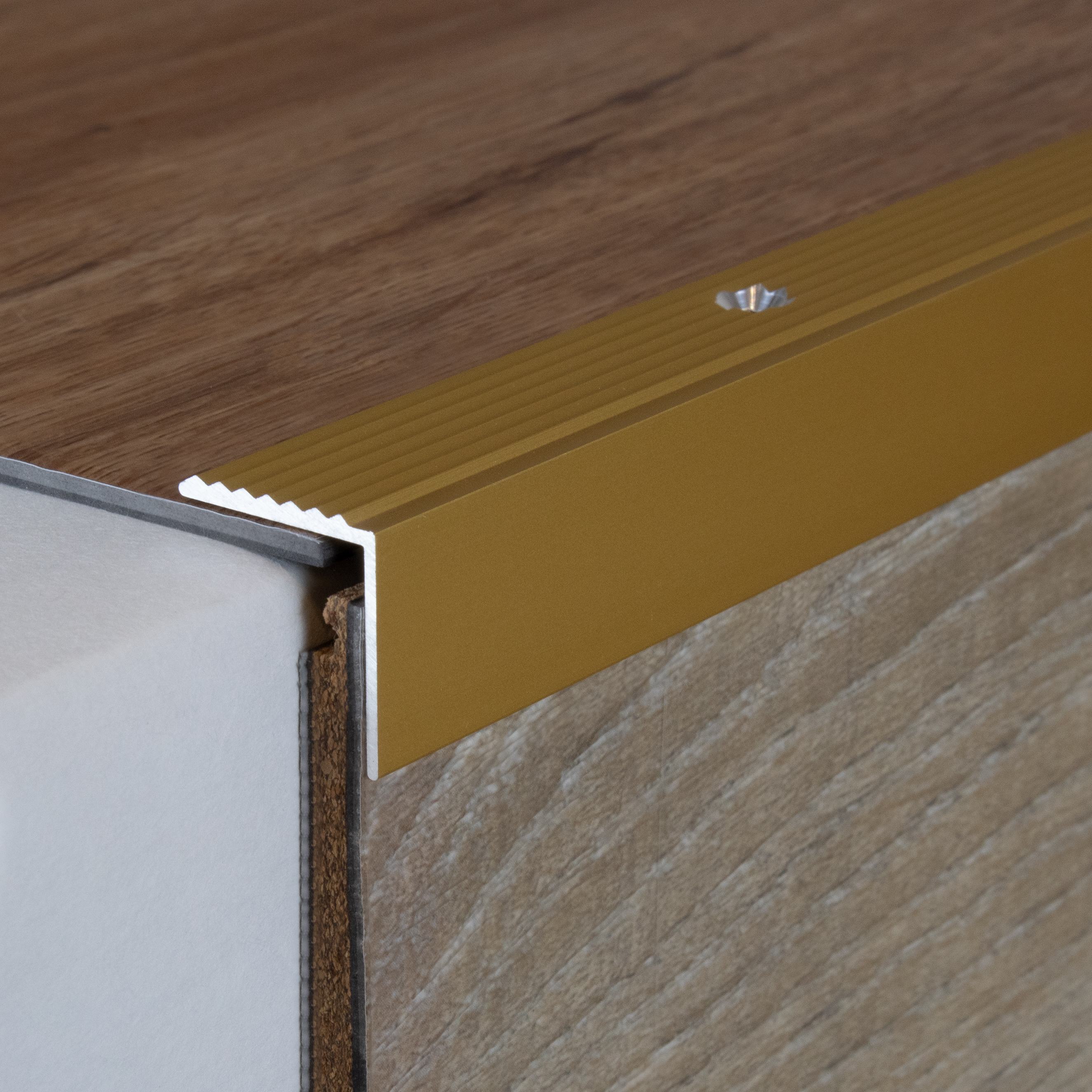 Perfiles de canto y ángulo para escaleras PROVISTON Altura 20 mm Ancho 20 mm