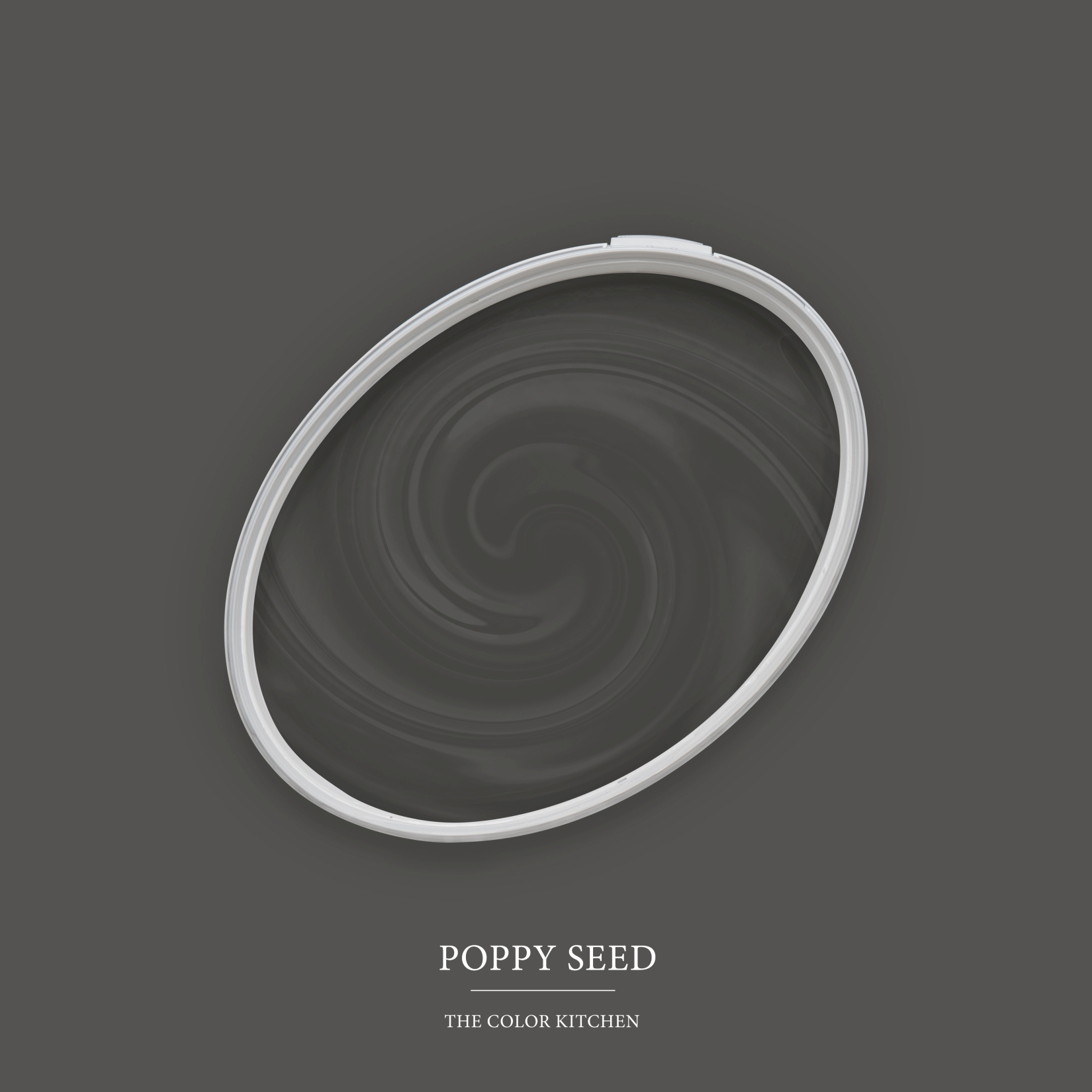Pintura mural, gris mate The Color Kitchen Poppy Seed Emulsión interior exclusiva, alta intensidad de color