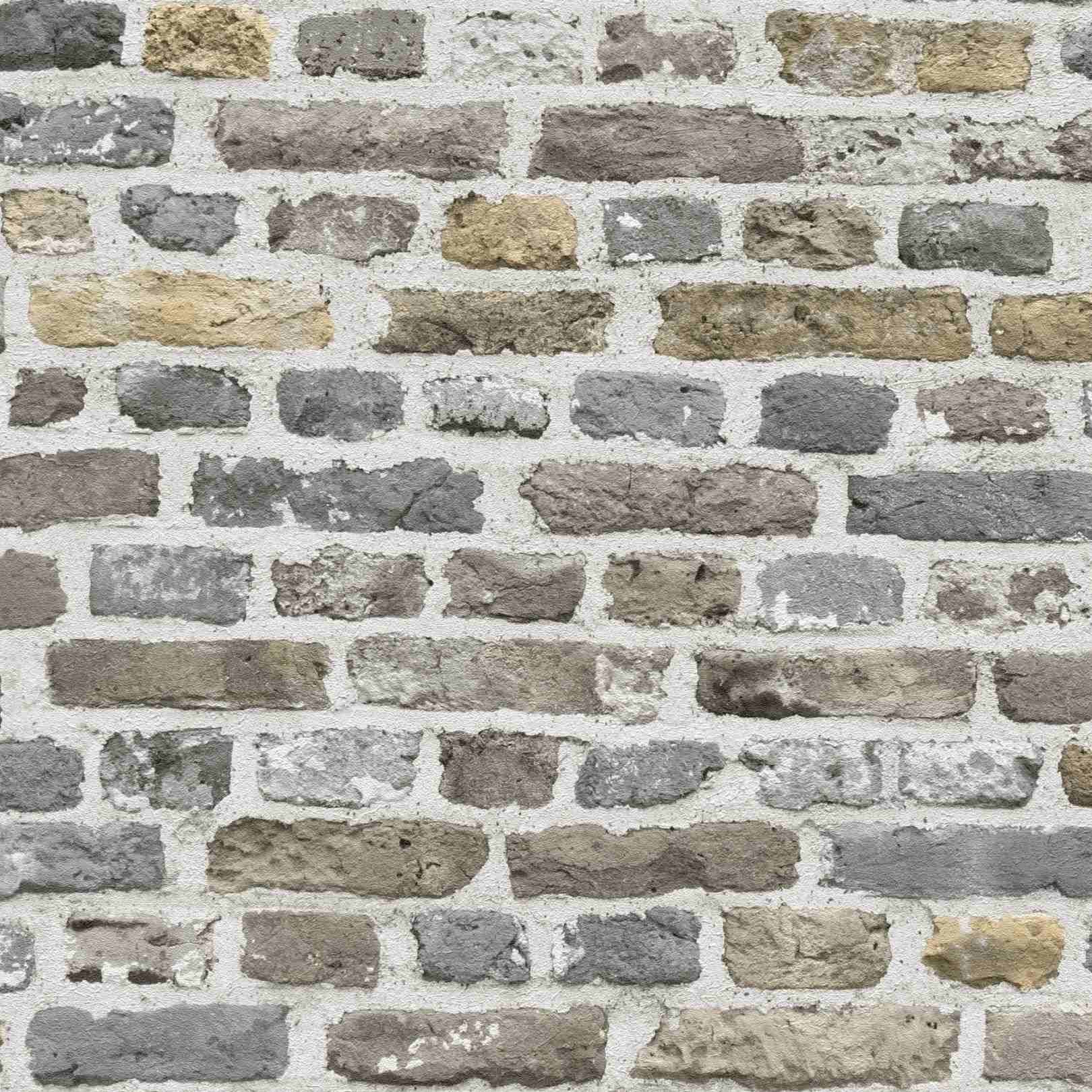 A.S. Creation The BOS 388292 Papel pintado no tejido Imitación piedra 0,53 x 10,05 m Gris