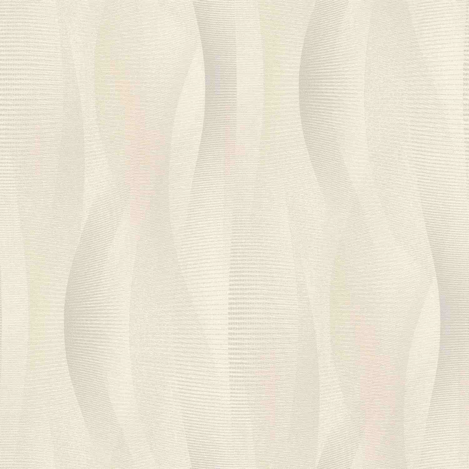 Rasch #wallpaperchange II 651515 Papel pintado no tejido Diseño ondulado 0,53 x 10,05 m Beige