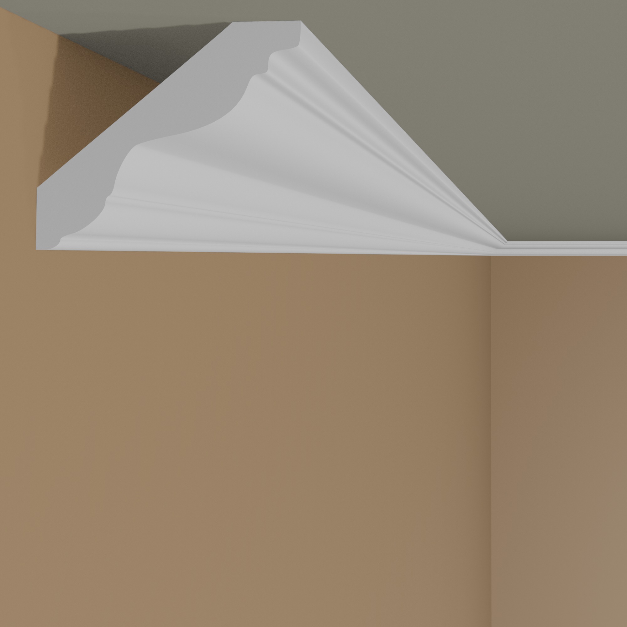 Moldura de techo Mardom MDB147 Profoam 55 x 50 x 2000 mm Cornisa blanca moderna