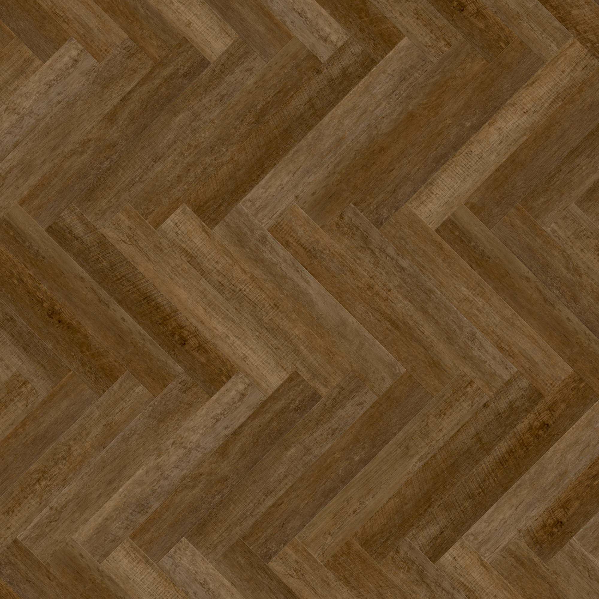 Suelo vinílico 24H3 8151H con diseño de espiga, 609,6 x 101,6 x 5,5 mm, clic, imitación madera, marrón NKL31