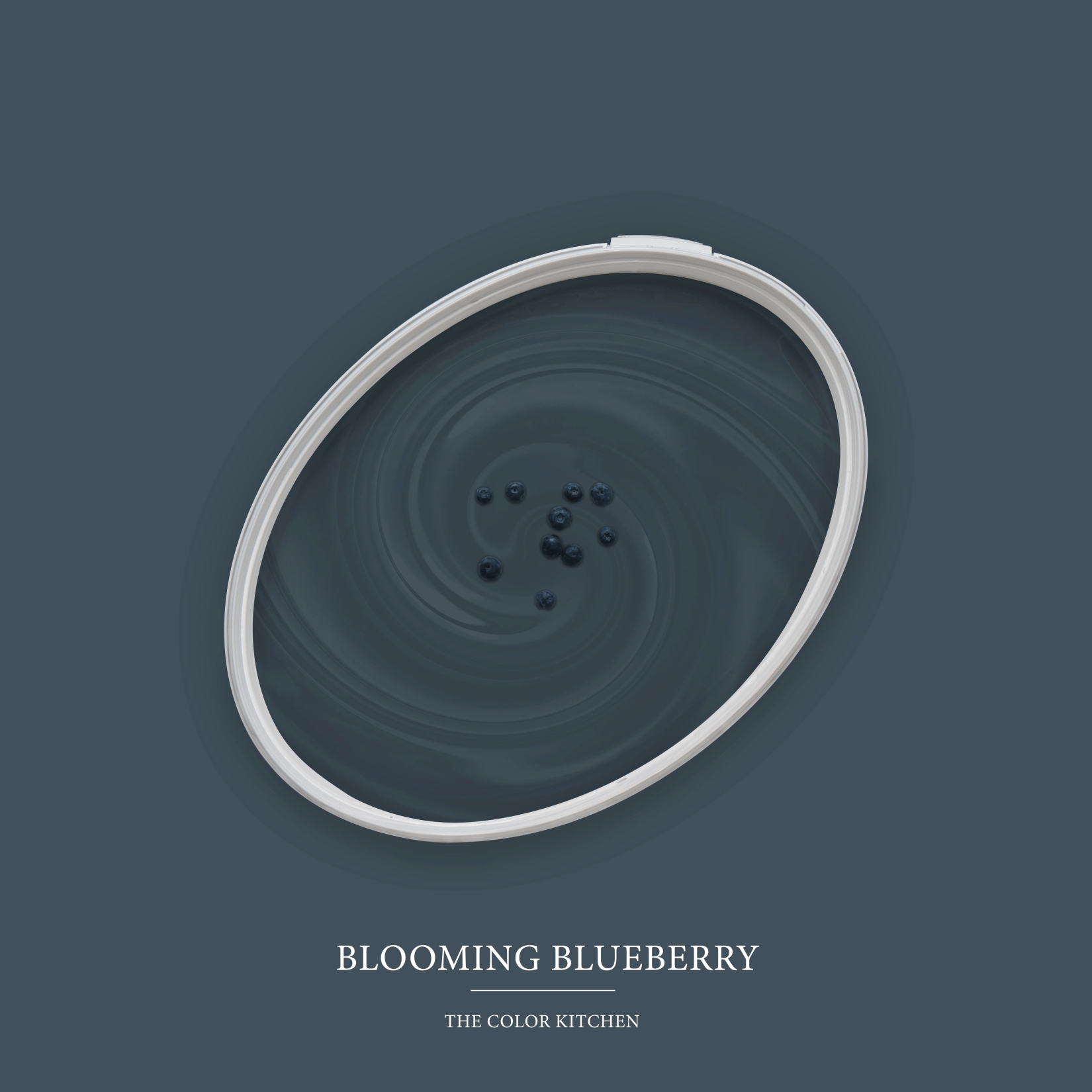 Pintura mural azul mate The Color Kitchen Blooming Blueberry Emulsión interior exclusiva
