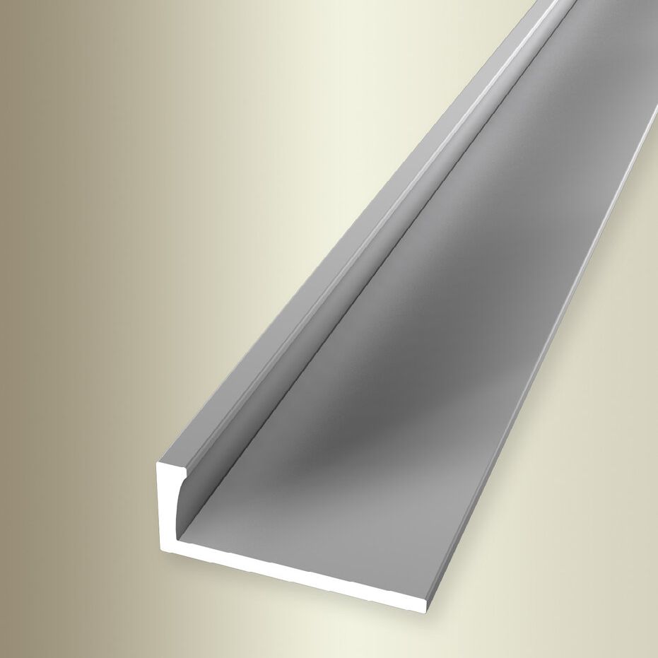 Perfiles de remate y canto Küberit, altura 7,5 mm, ancho 22,5 mm, longitud 2500 mm, altura del canto 6 mm