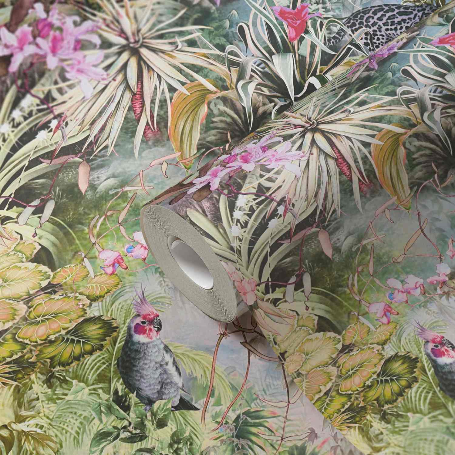 A.S. Creation Dream Flowery 381793 Papel pintado no tejido Diseño floral 0,53 x 10,05 m Gris Rosa