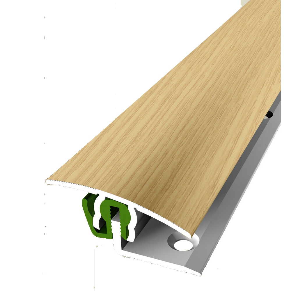 Perfil de transición PROVISTON B 38 mm, altura de borde 7-18 mm, tira de transición, aluminio anodizado