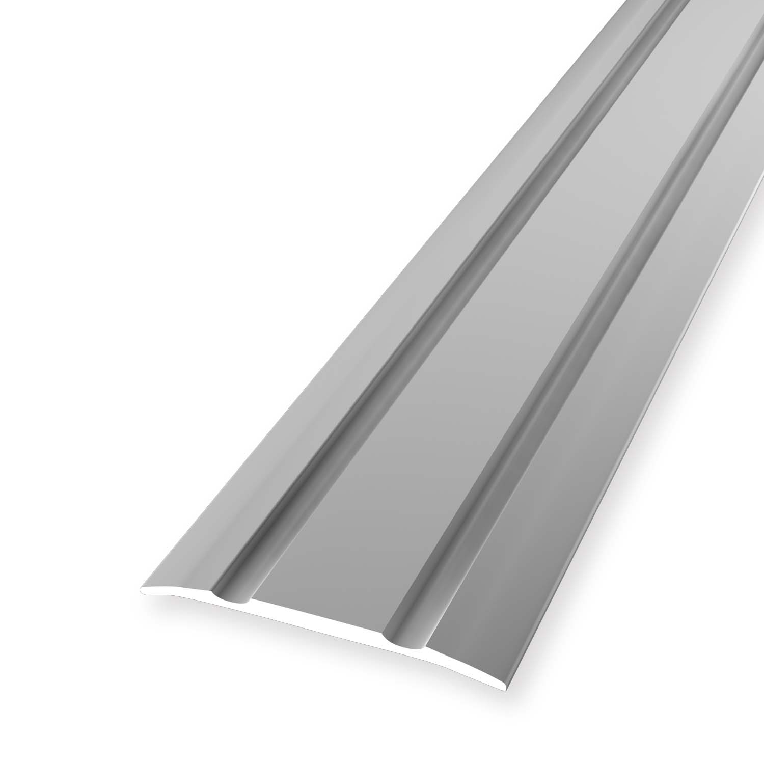 Perfil de transición de aluminio acanalado Küberit de 3 x 30 x 2700 mm