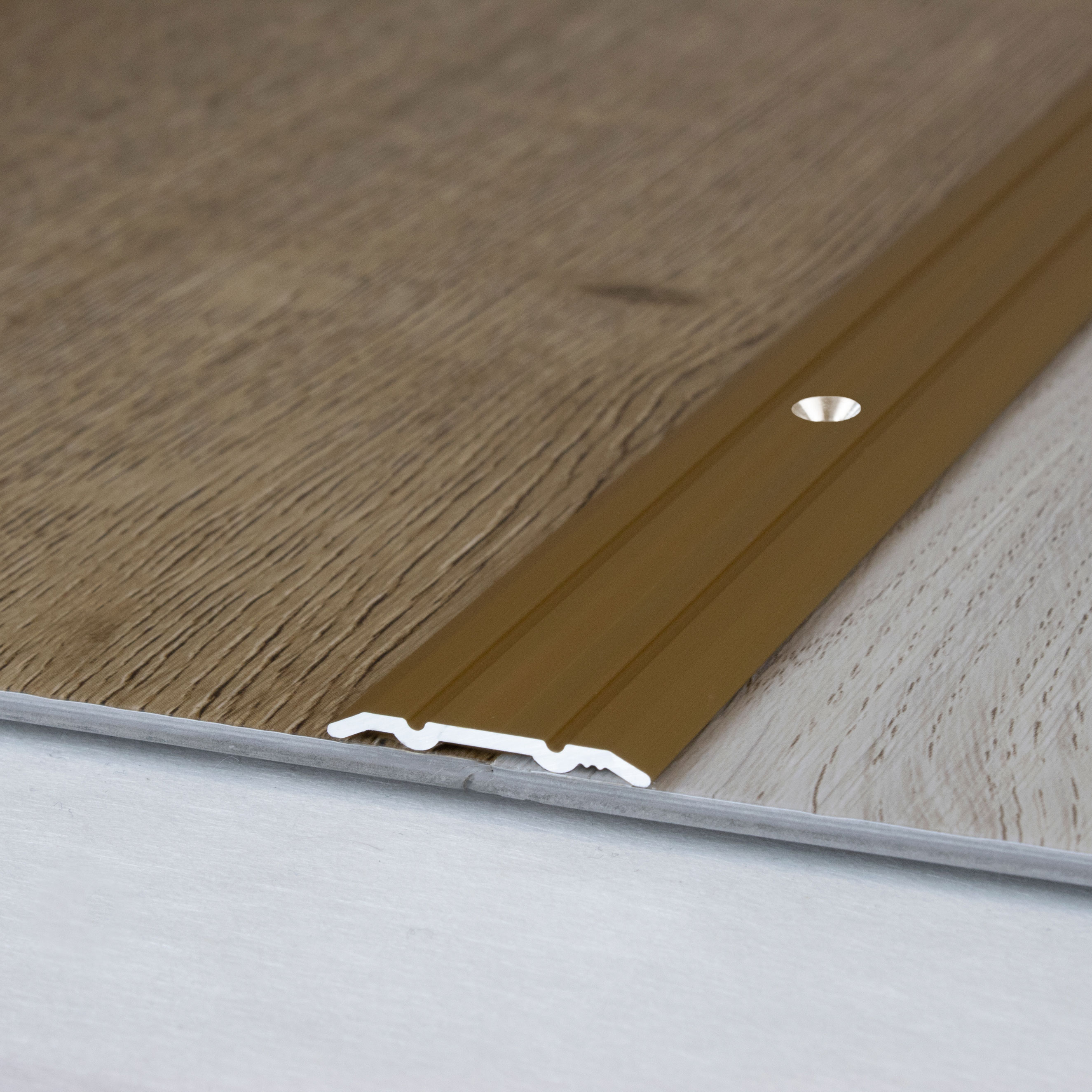 Perfil de transición Auer Alkmaar H 2,3 mm W 24,5 mm Riel de transición de aluminio anodizado