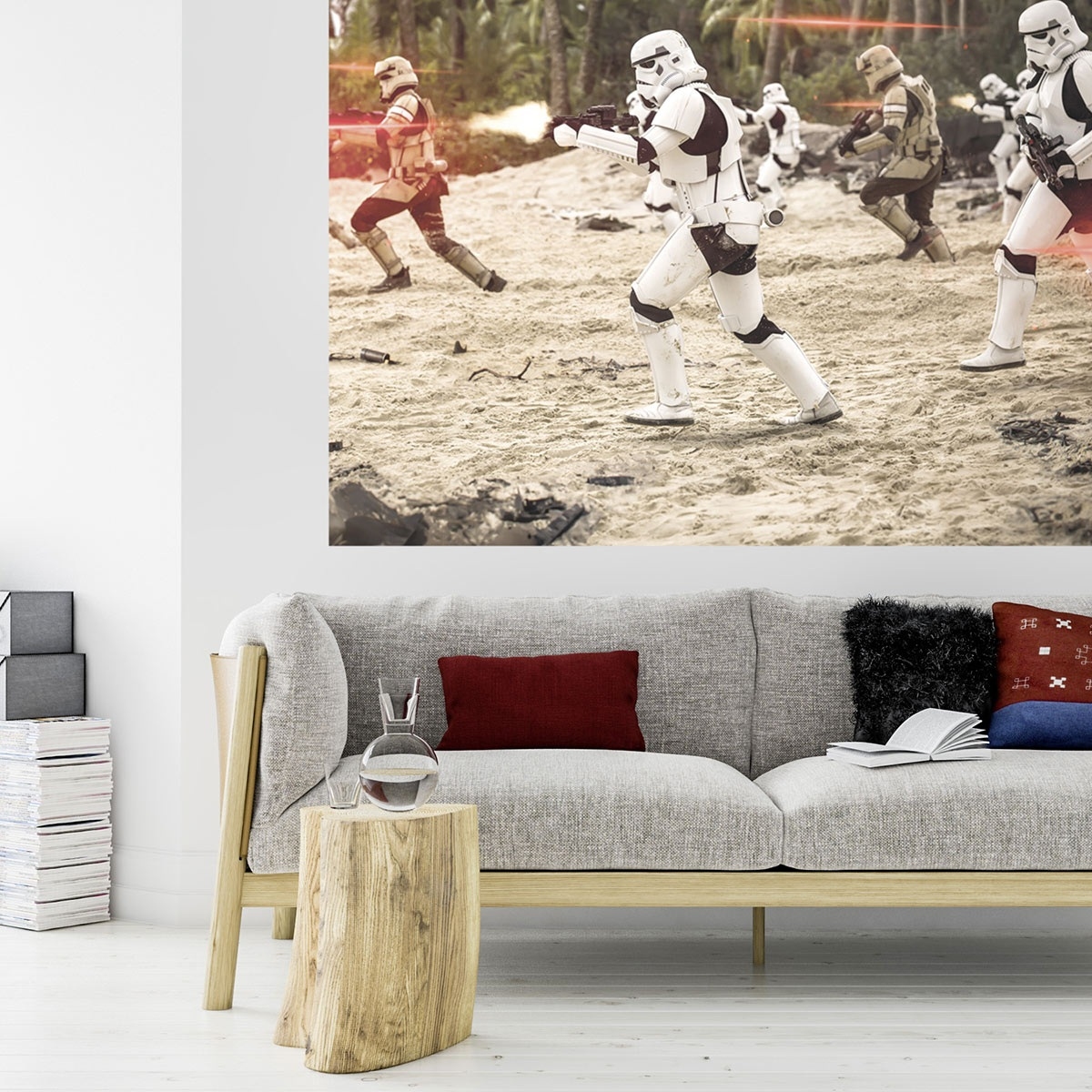Papel pintado fotográfico Komar Star Wars Imperial Strike Impresión digital Papel pintado no tejido Clone Troopers Rogue