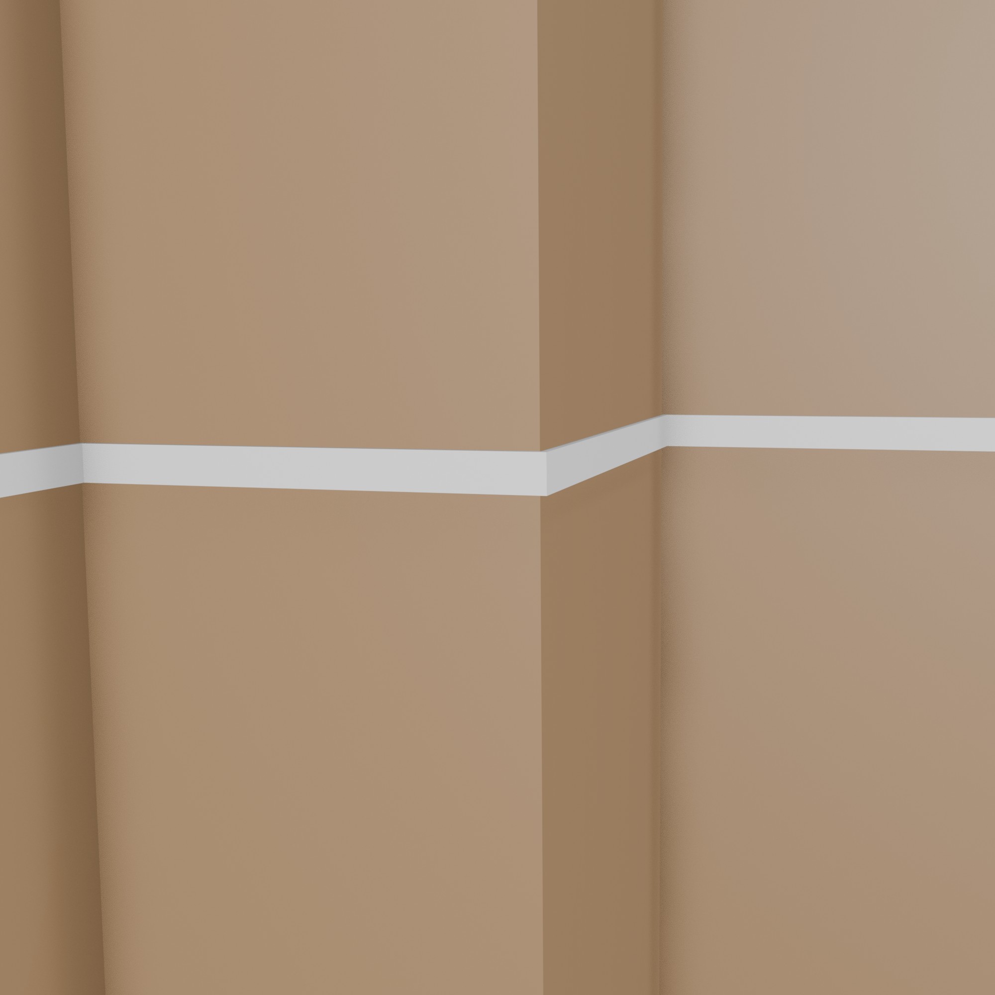 Moldura mural Mardom MD012 Polyforce 5 x 20 x 2000 mm, moldura decorativa recta blanca