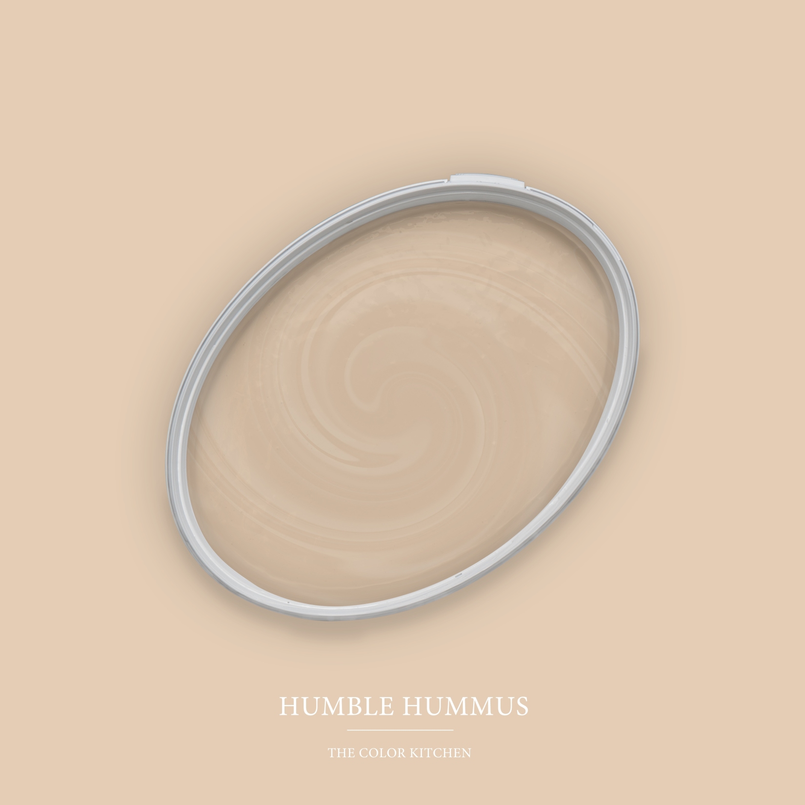 Pintura de pared beige mate The Color Kitchen Humble Hummus Pintura de emulsión interior exclusiva, alta cobertura