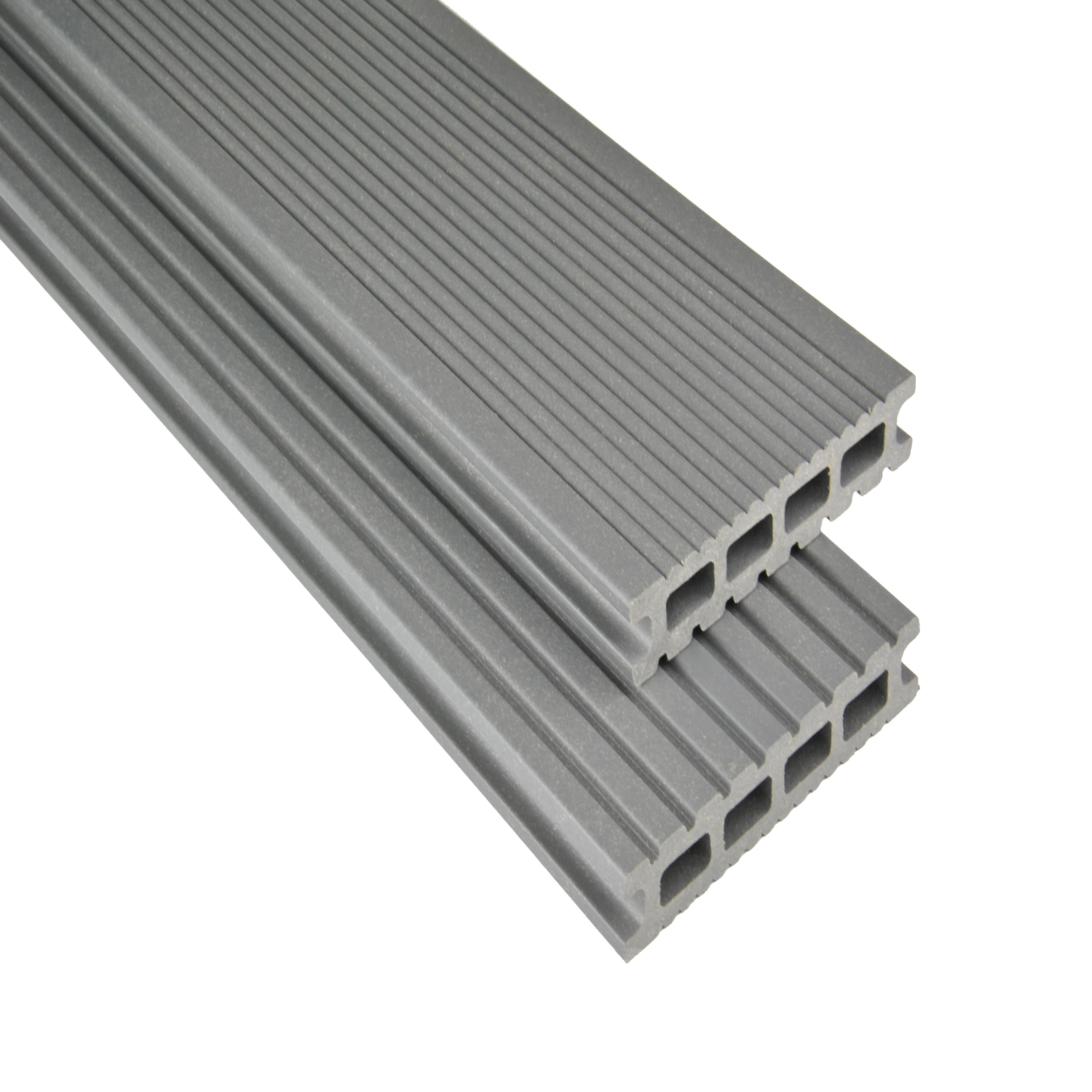 Tarima WPC de 14,5 x 2,6 cm, cámara alveolar, exclusiva terraza gris Kovalex