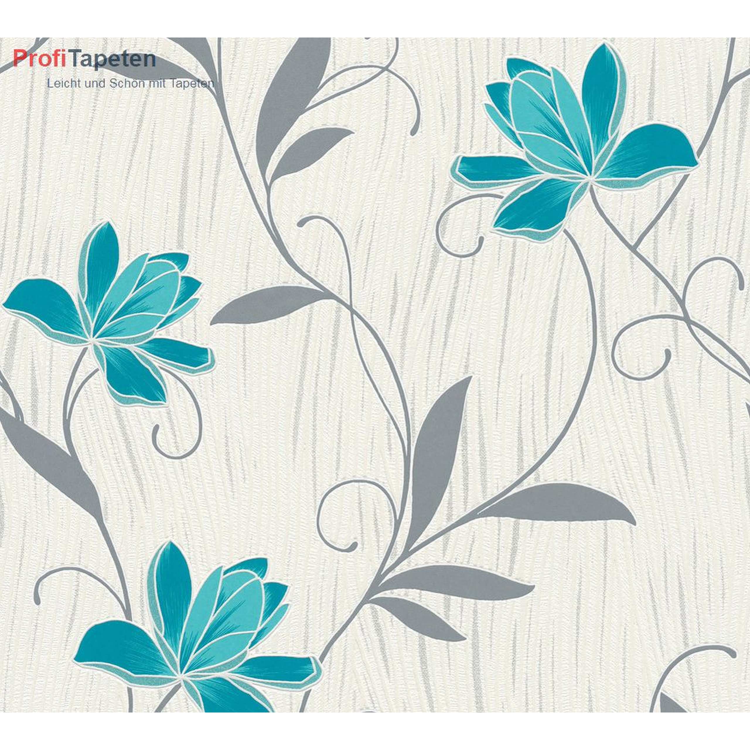 A.S. Creation Hoja suelta 306210 Papel pintado Diseño floral 0,53 x 10,05 m Azul