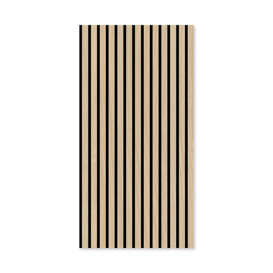 Panel acústico modular de pared JANGAL de 1040 x 520 x 10 mm, madera auténtica de roble Fanal, panel acústico 3D