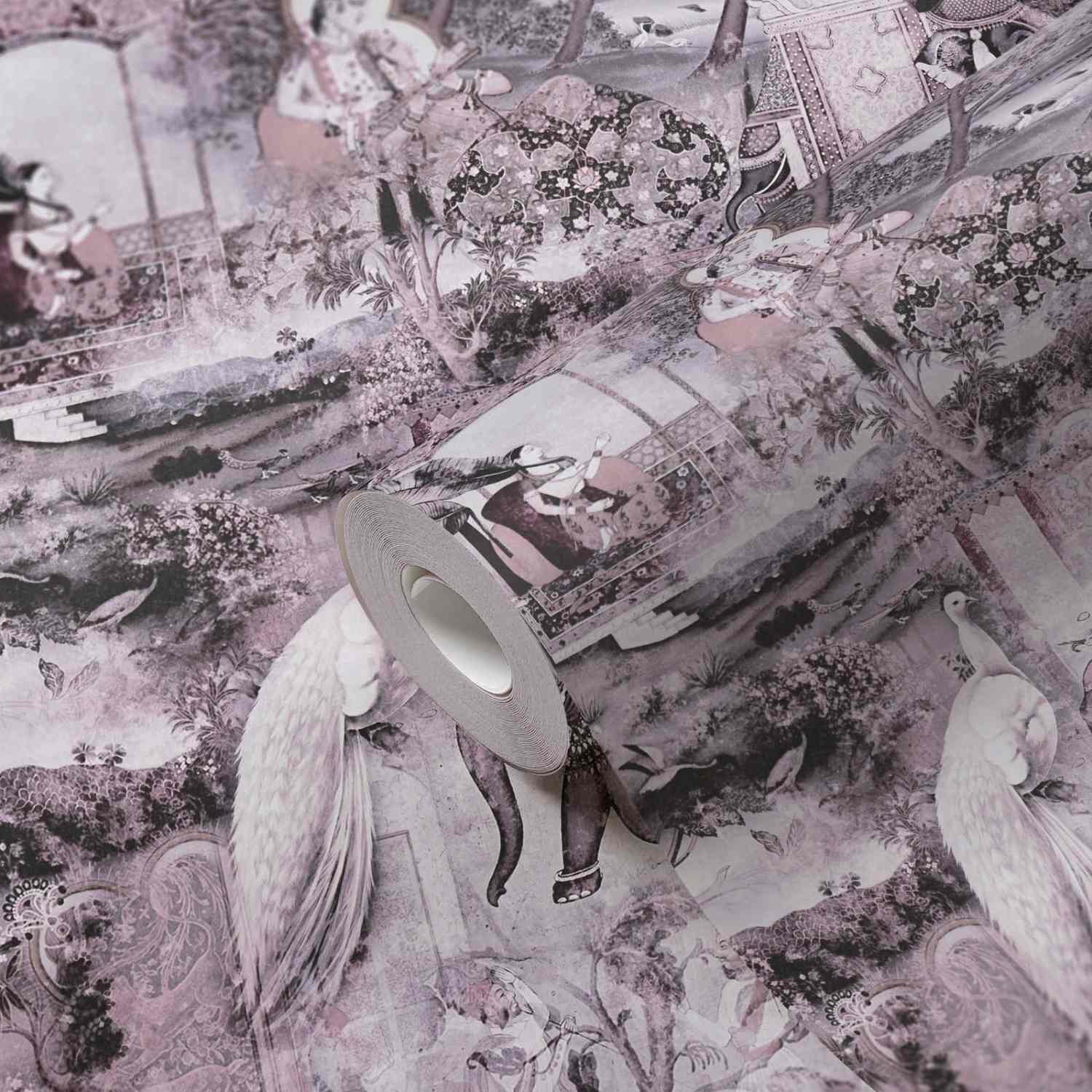 A.S. Creation Dream Flowery 381731 Papel pintado no tejido Vintage 0,53 x 10,05 m Blanco Rosa Morado