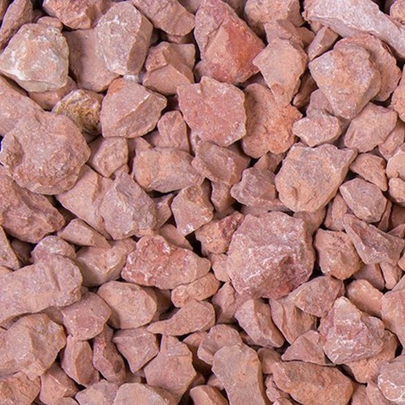 Gravilla Rosso Verona de 8 a 12 mm, mármol de primera calidad, piedra natural, piedras de jardín naranjas GSH
