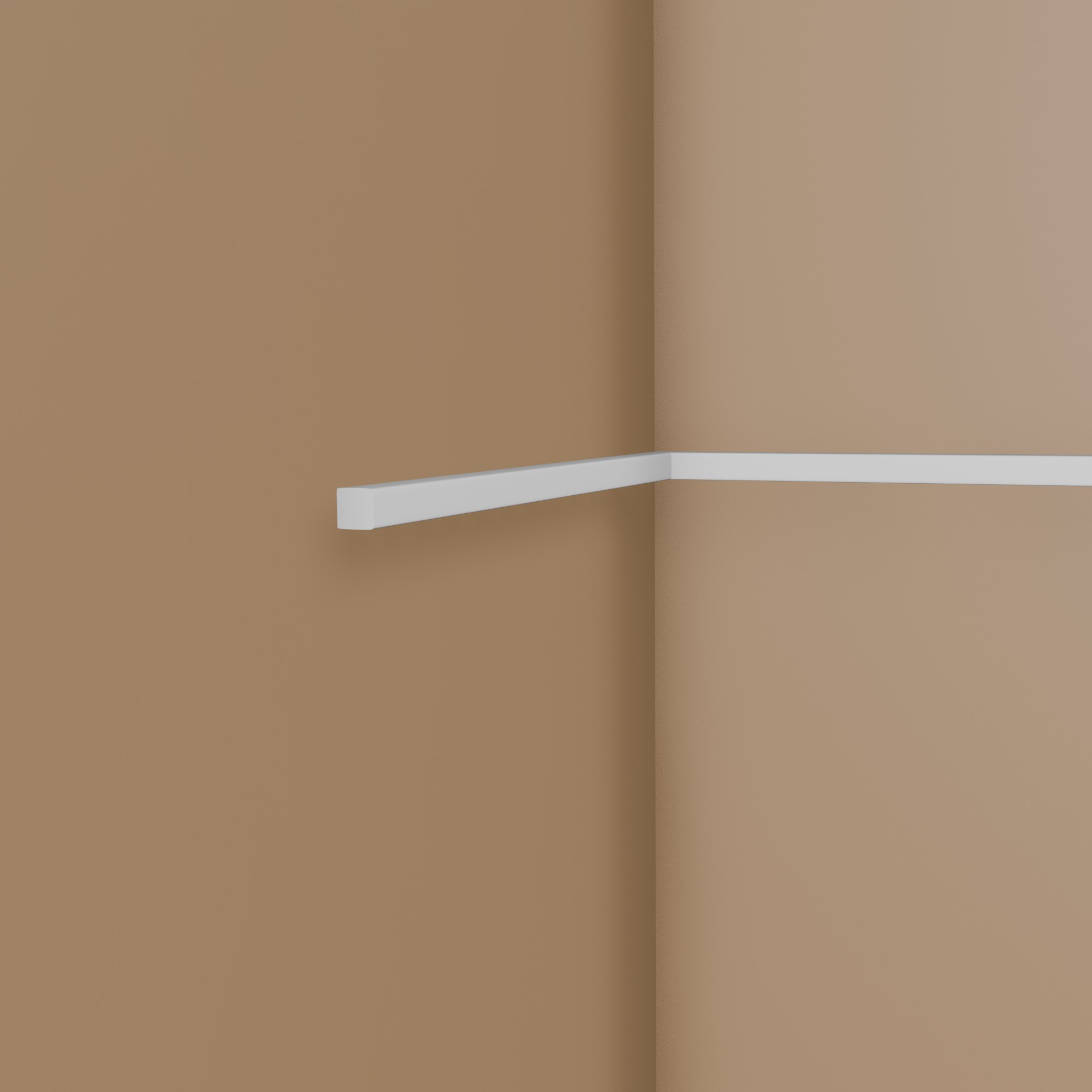 Moldura decorativa PROVISTON "NE010" 15 x 15 x 2000 mm, blanca, para pared. Decoración de pared de alta calidad.