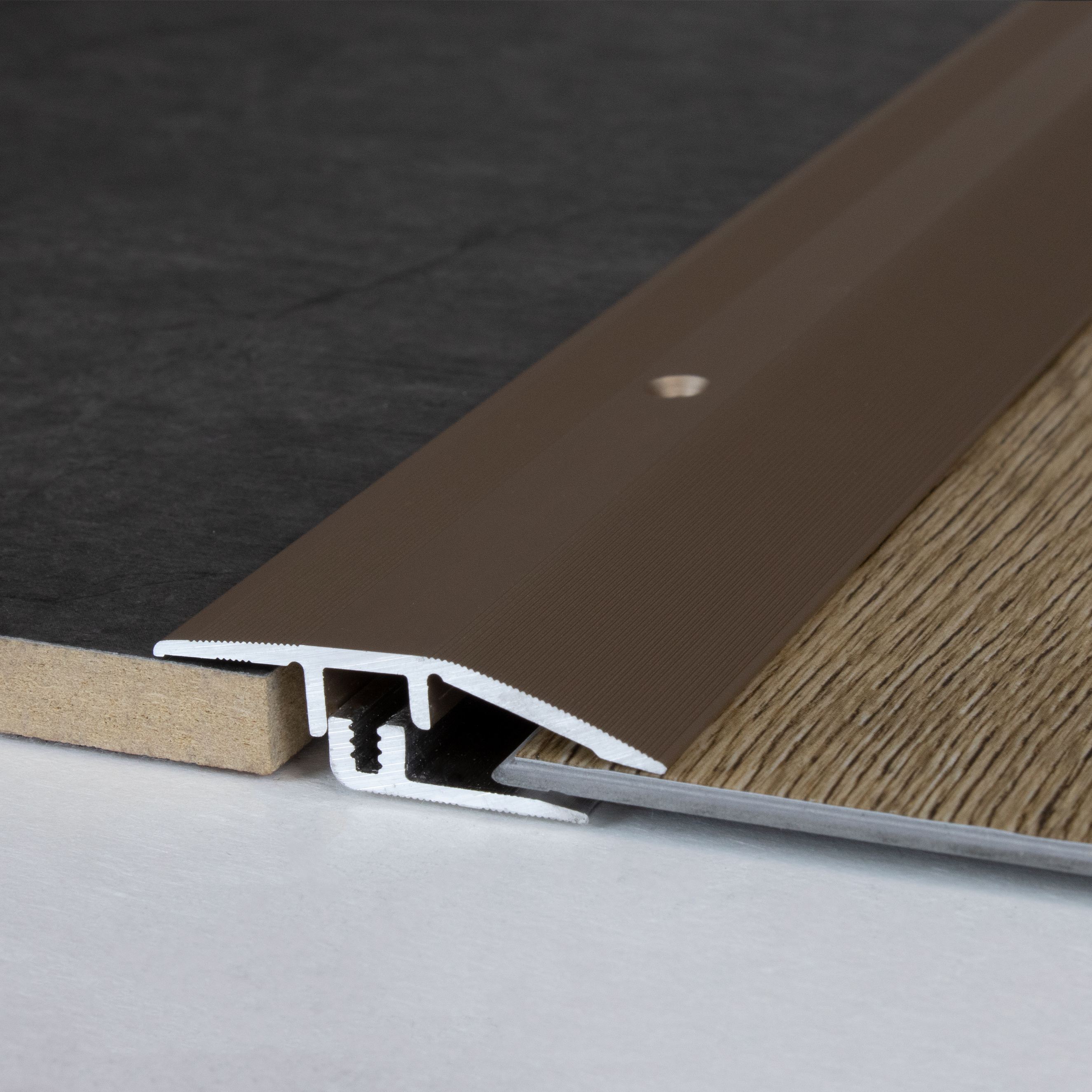 Perfiles de altura y ajuste Auer Kingston B 40 mm, altura de canto 5 - 9 mm, aluminio anodizado