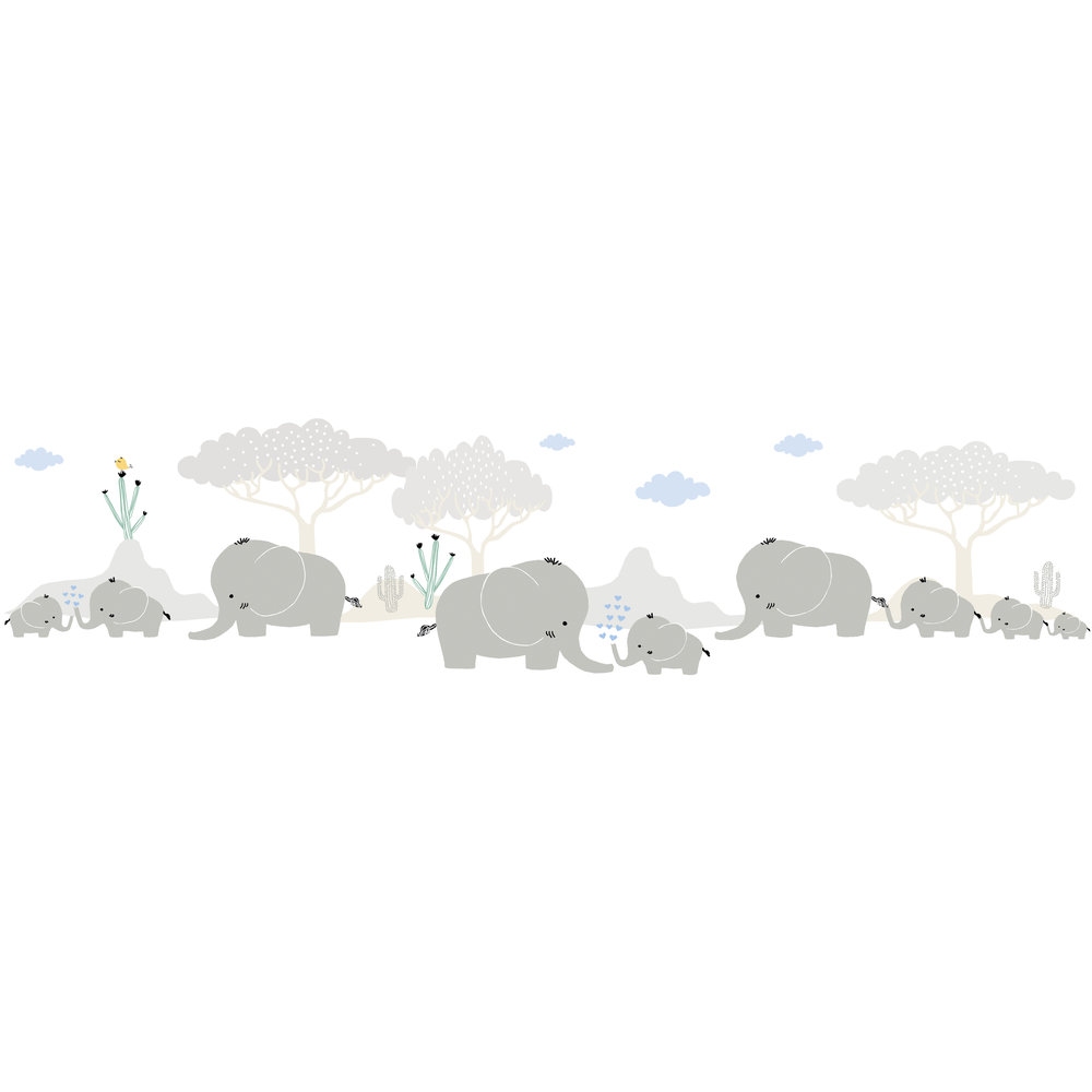 A.S. Creation Only Borders 11 403747 Cenefa de papel Habitación infantil 5,00 x 0,155 m Gris