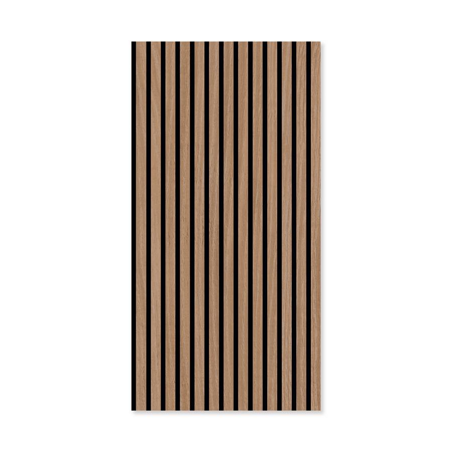 Panel acústico modular de pared JANGAL de 1040 x 520 x 10 mm, madera auténtica de roble Davert, panel acústico 3D